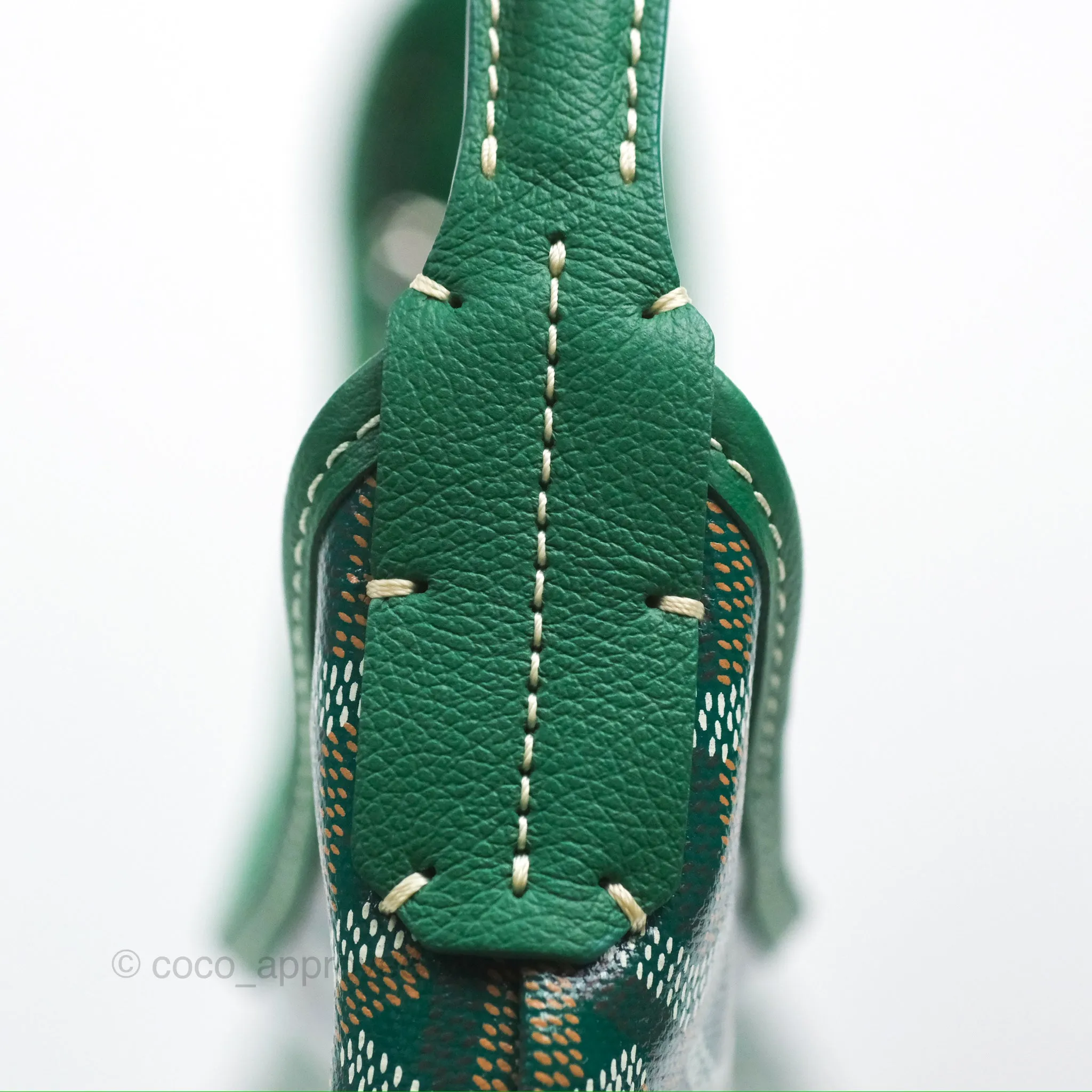 Goyard Bohme Hobo Bag Green Goyardine Canvas