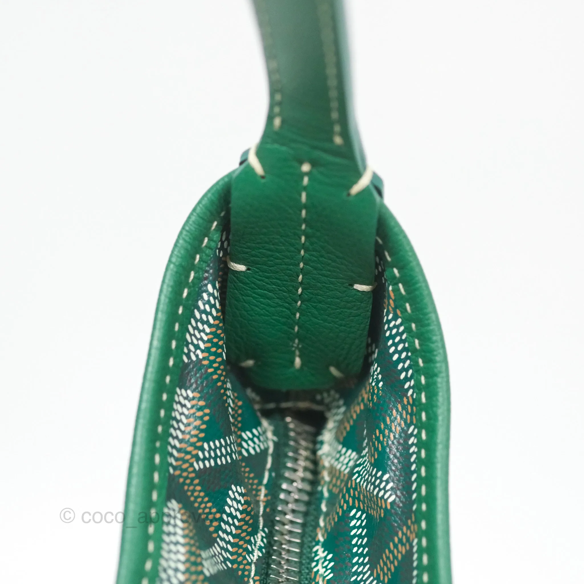 Goyard Bohme Hobo Bag Green Goyardine Canvas