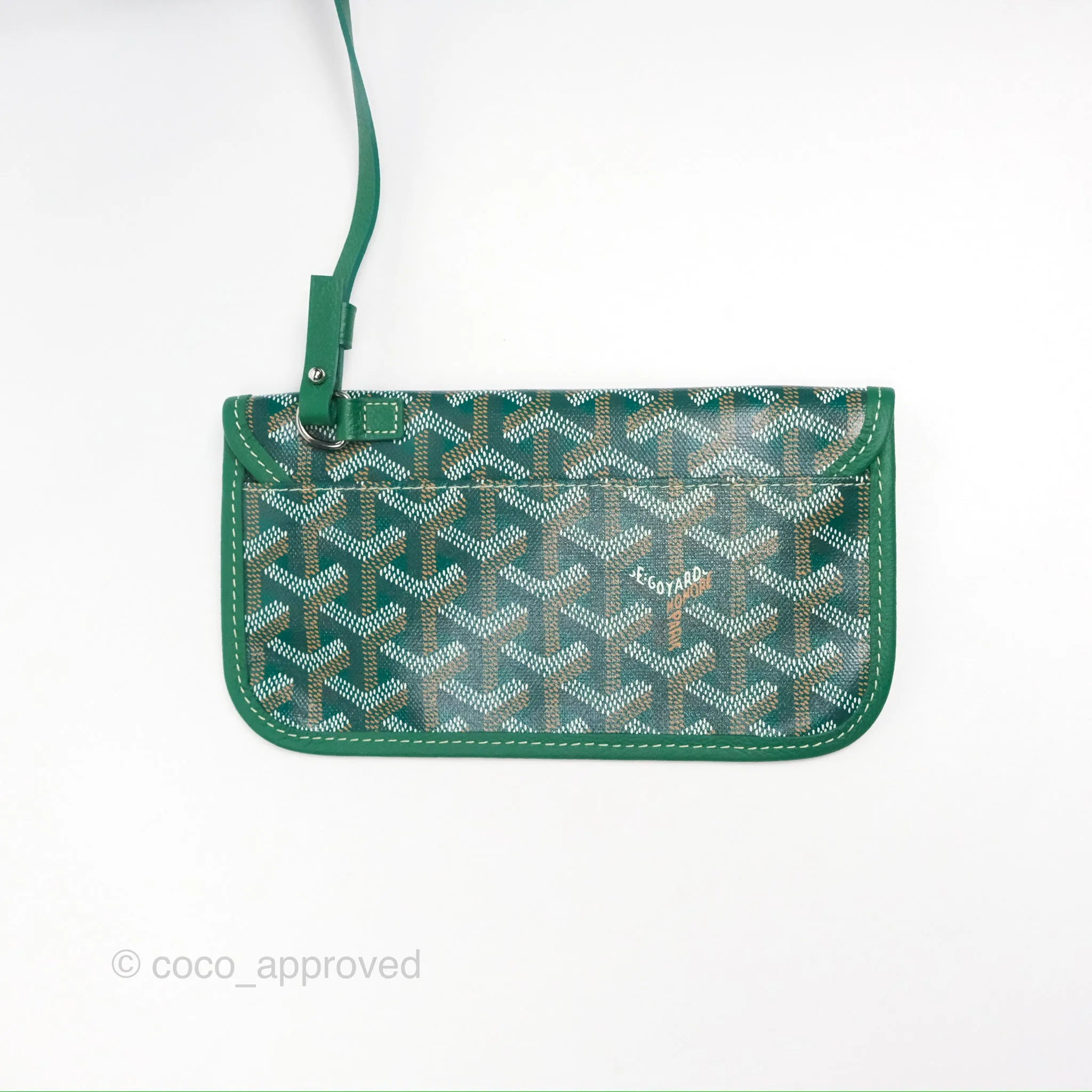 Goyard Bohme Hobo Bag Green Goyardine Canvas