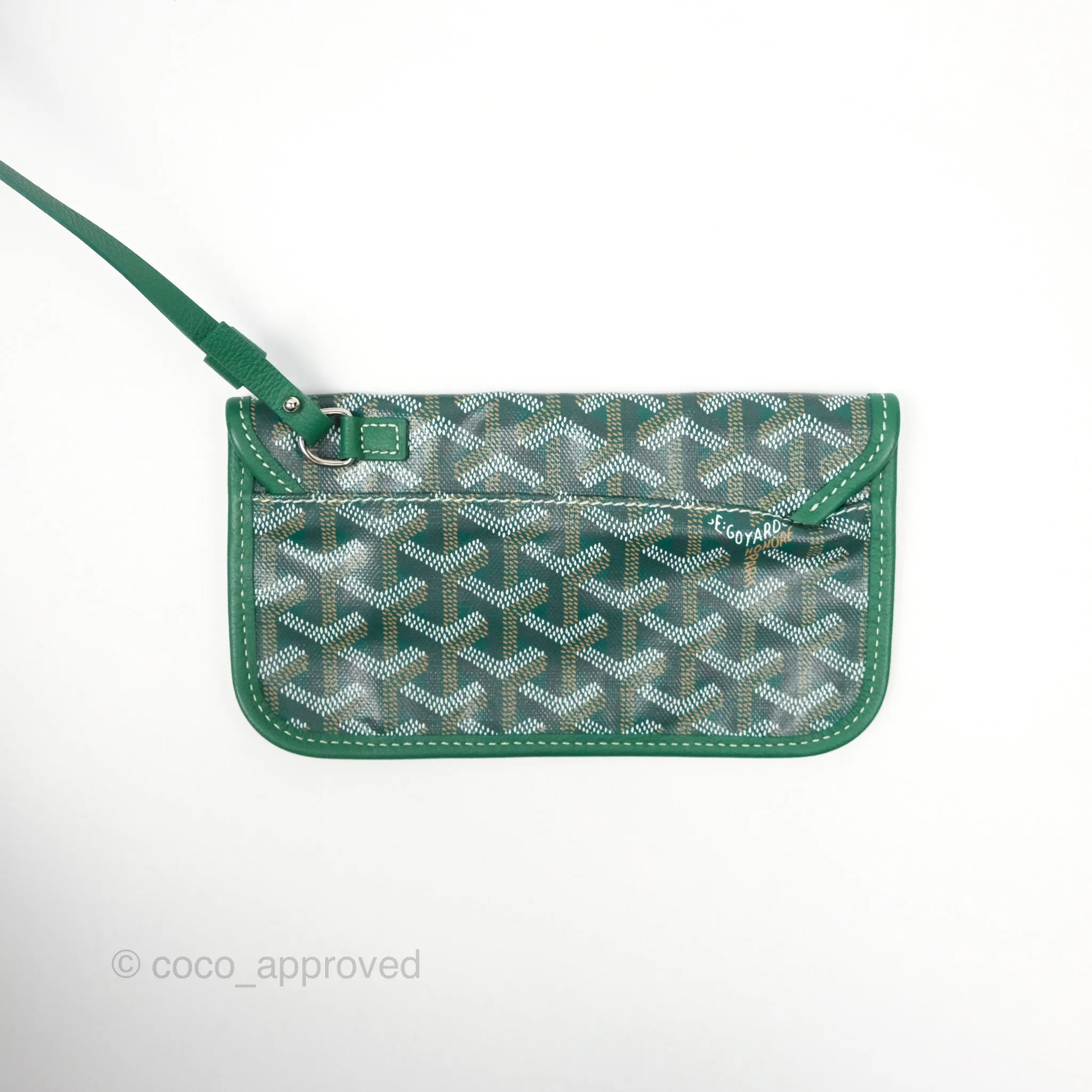 Goyard Bohme Hobo Bag Green Goyardine Canvas