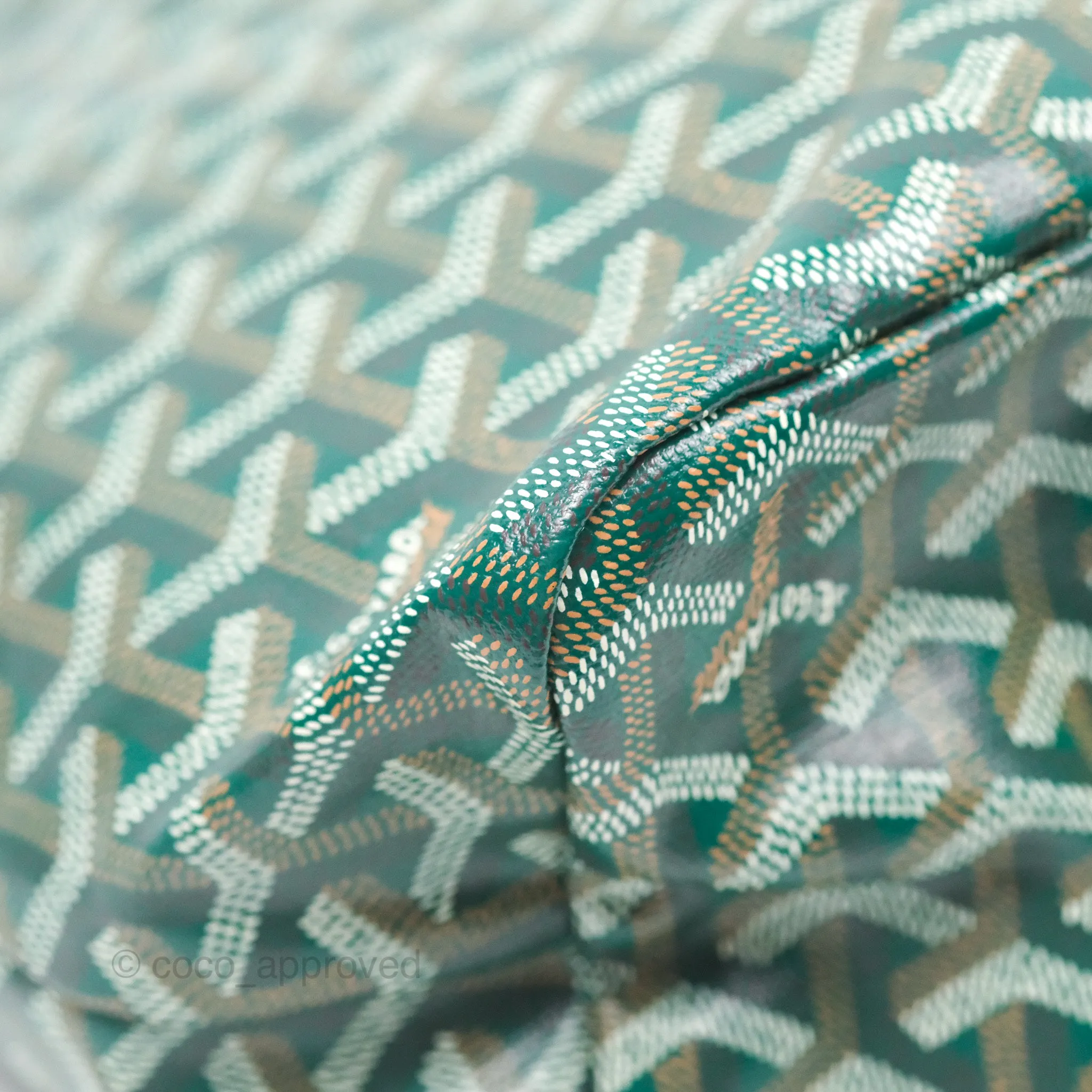 Goyard Bohme Hobo Bag Green Goyardine Canvas