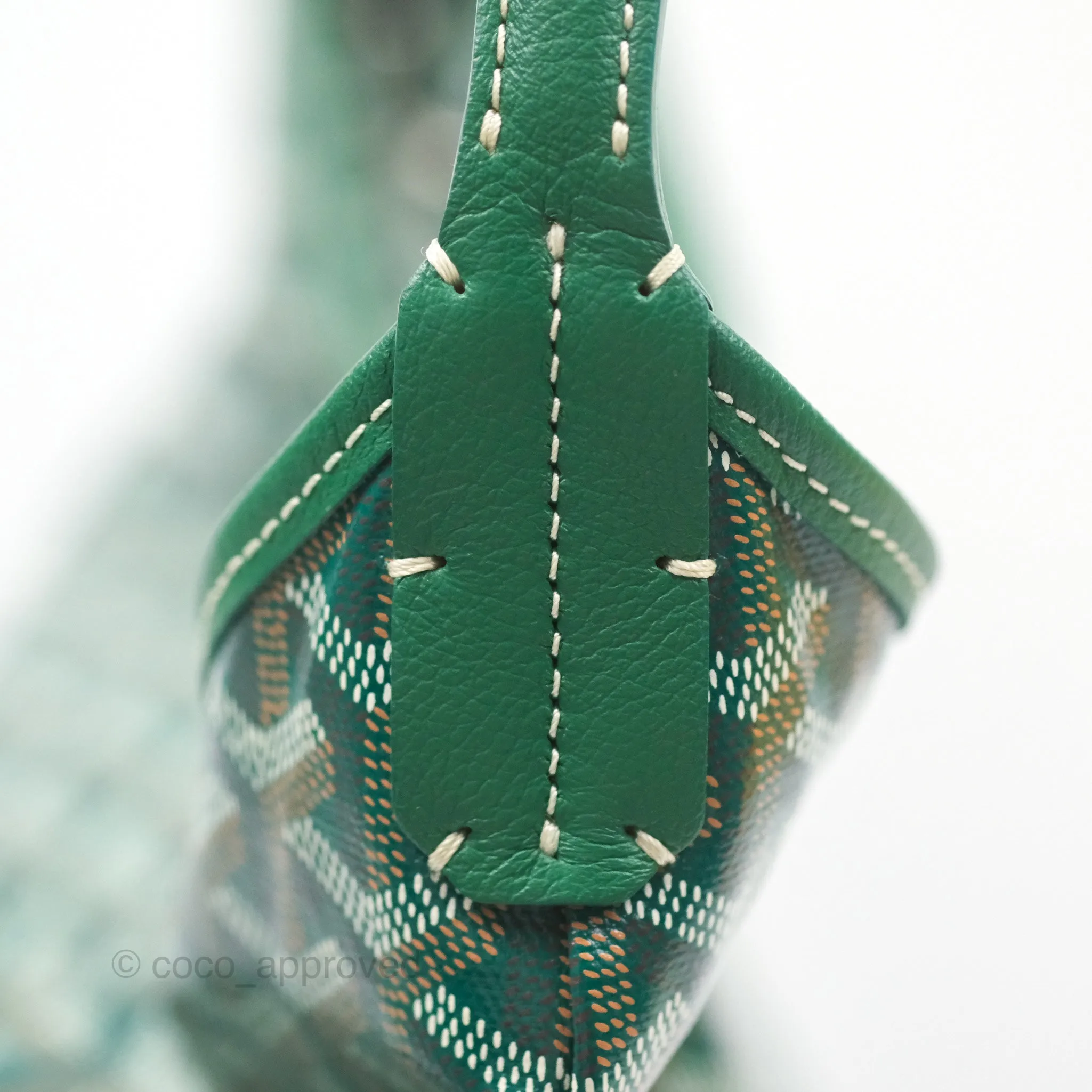 Goyard Bohme Hobo Bag Green Goyardine Canvas