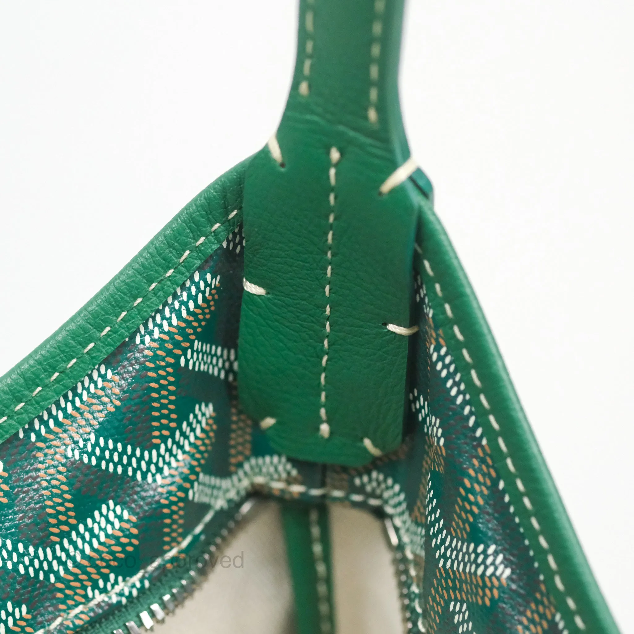 Goyard Bohme Hobo Bag Green Goyardine Canvas