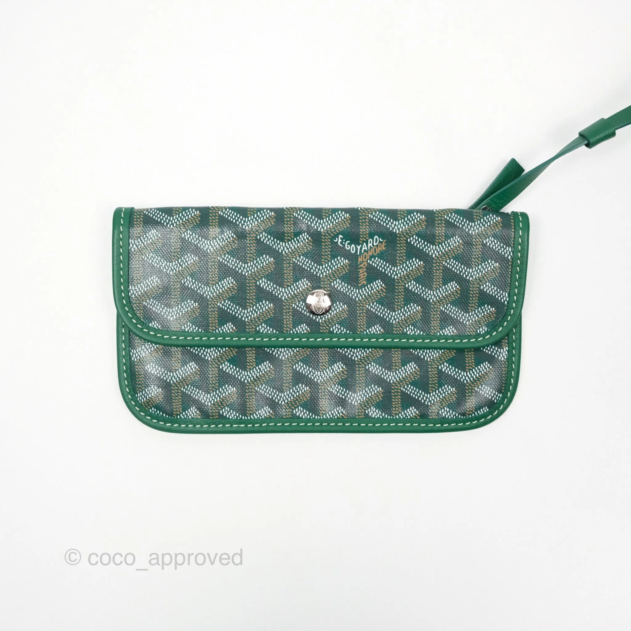 Goyard Bohme Hobo Bag Green Goyardine Canvas