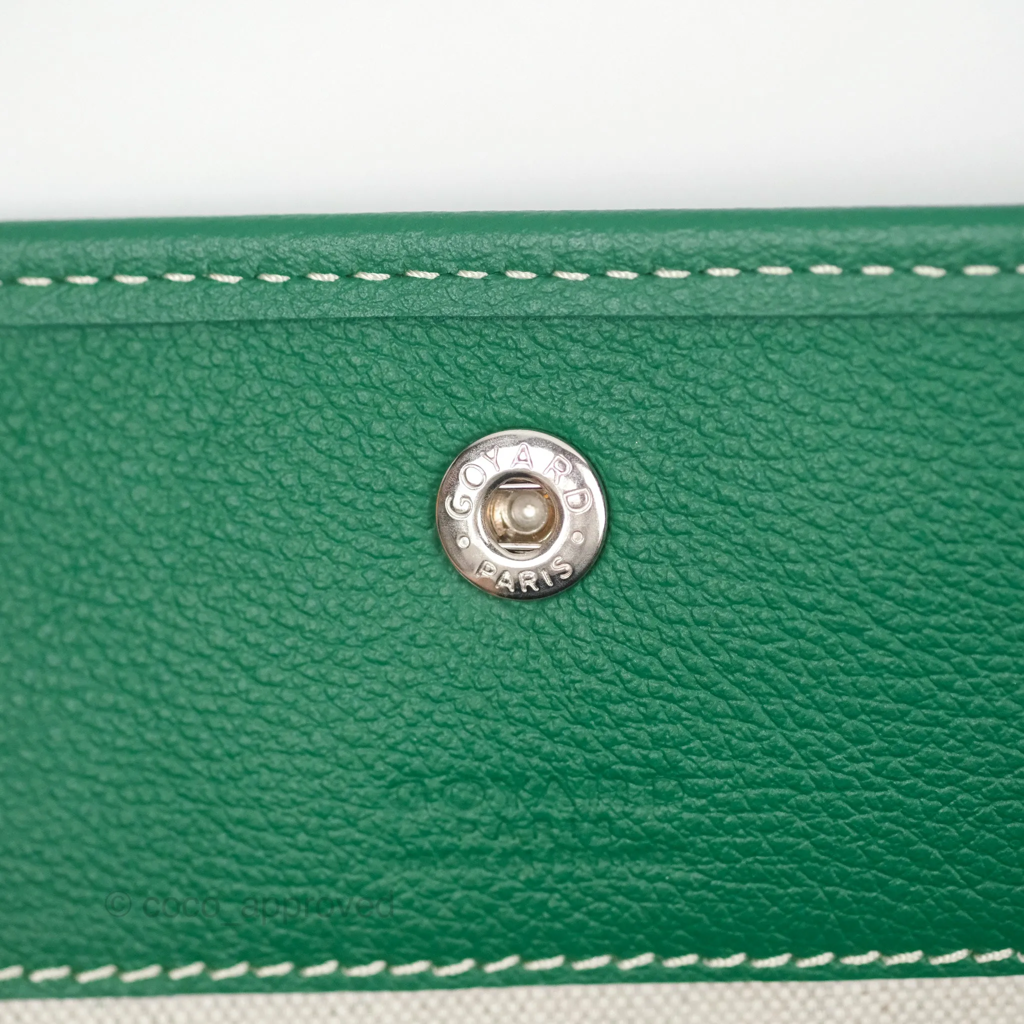 Goyard Bohme Hobo Bag Green Goyardine Canvas