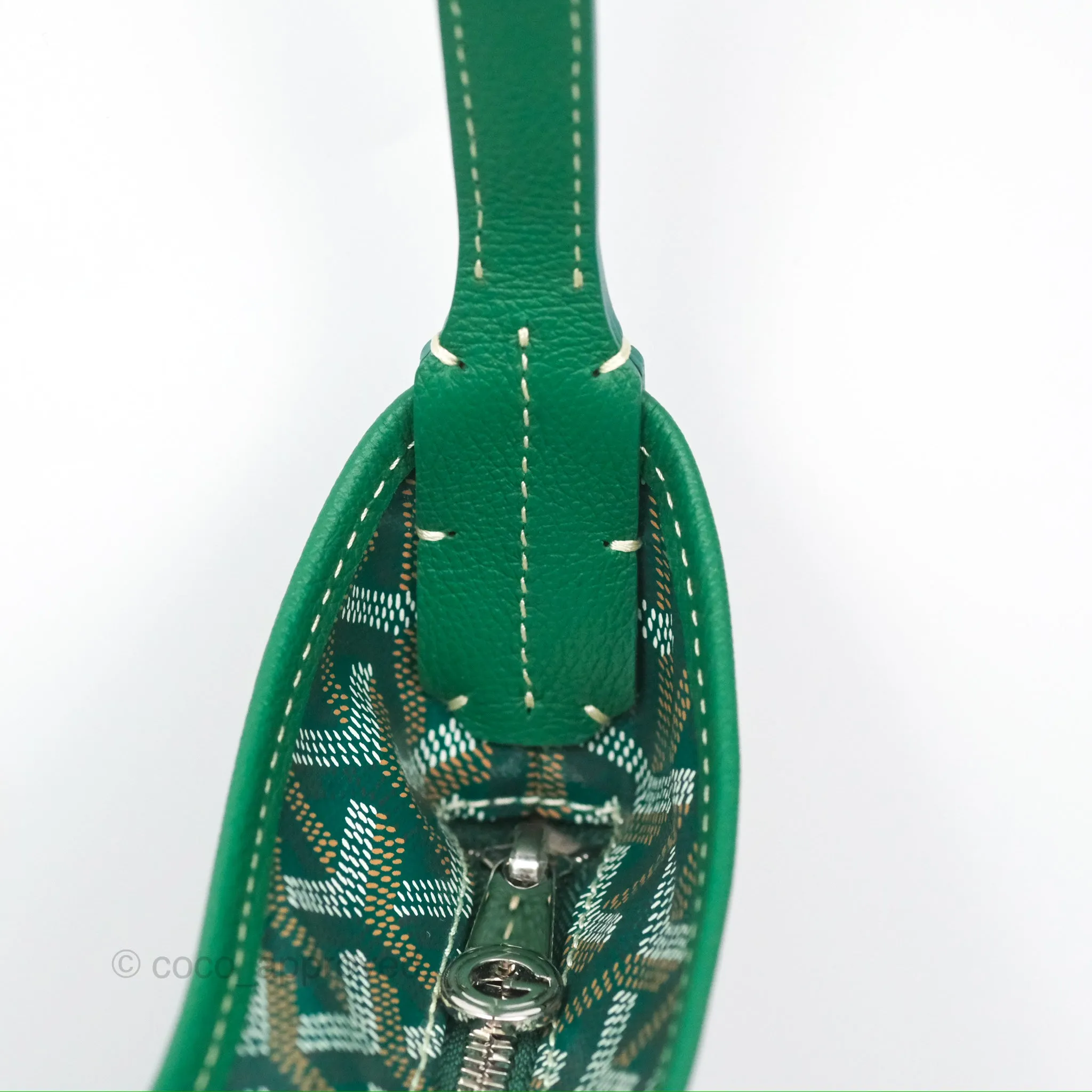 Goyard Bohme Hobo Bag Green Goyardine Canvas