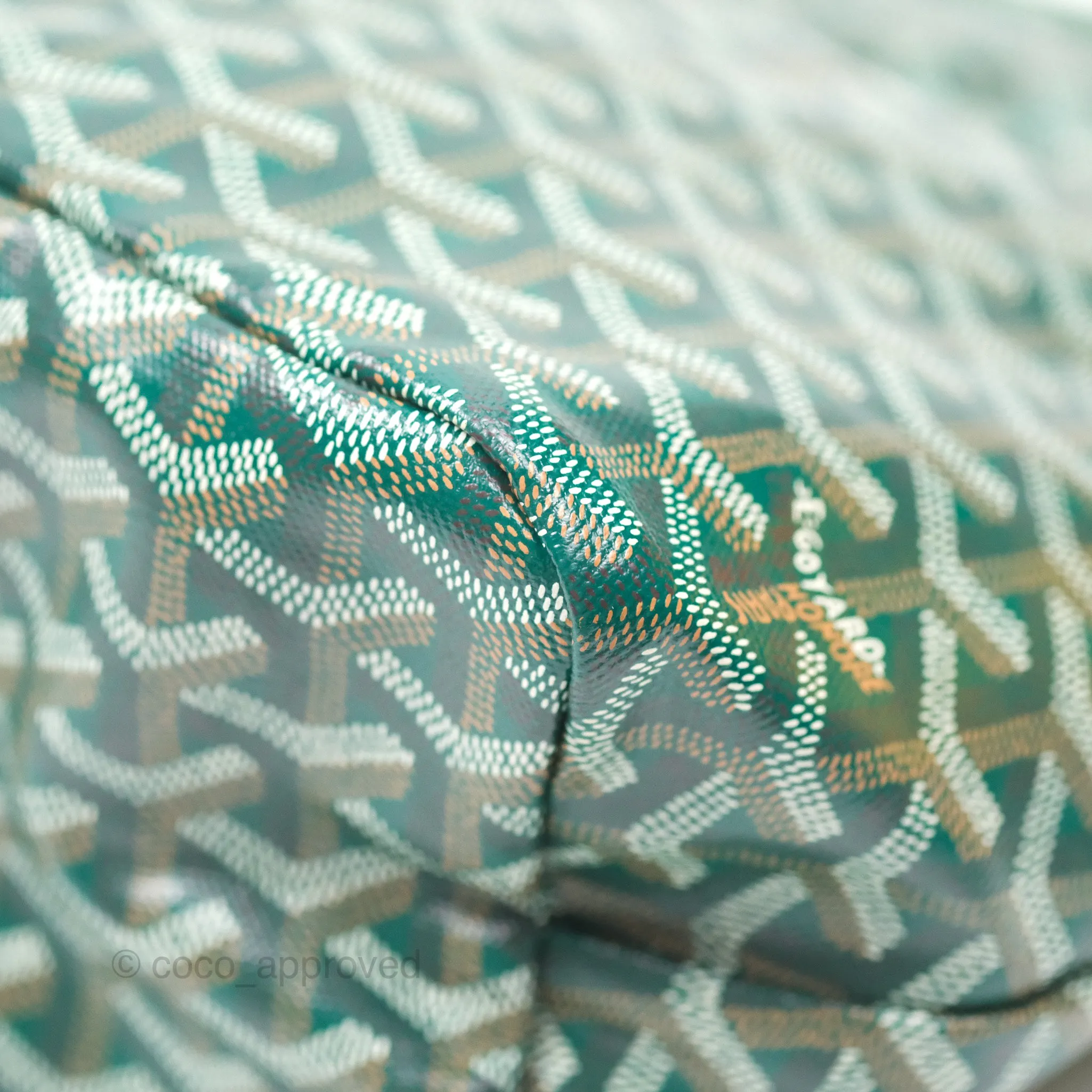 Goyard Bohme Hobo Bag Green Goyardine Canvas