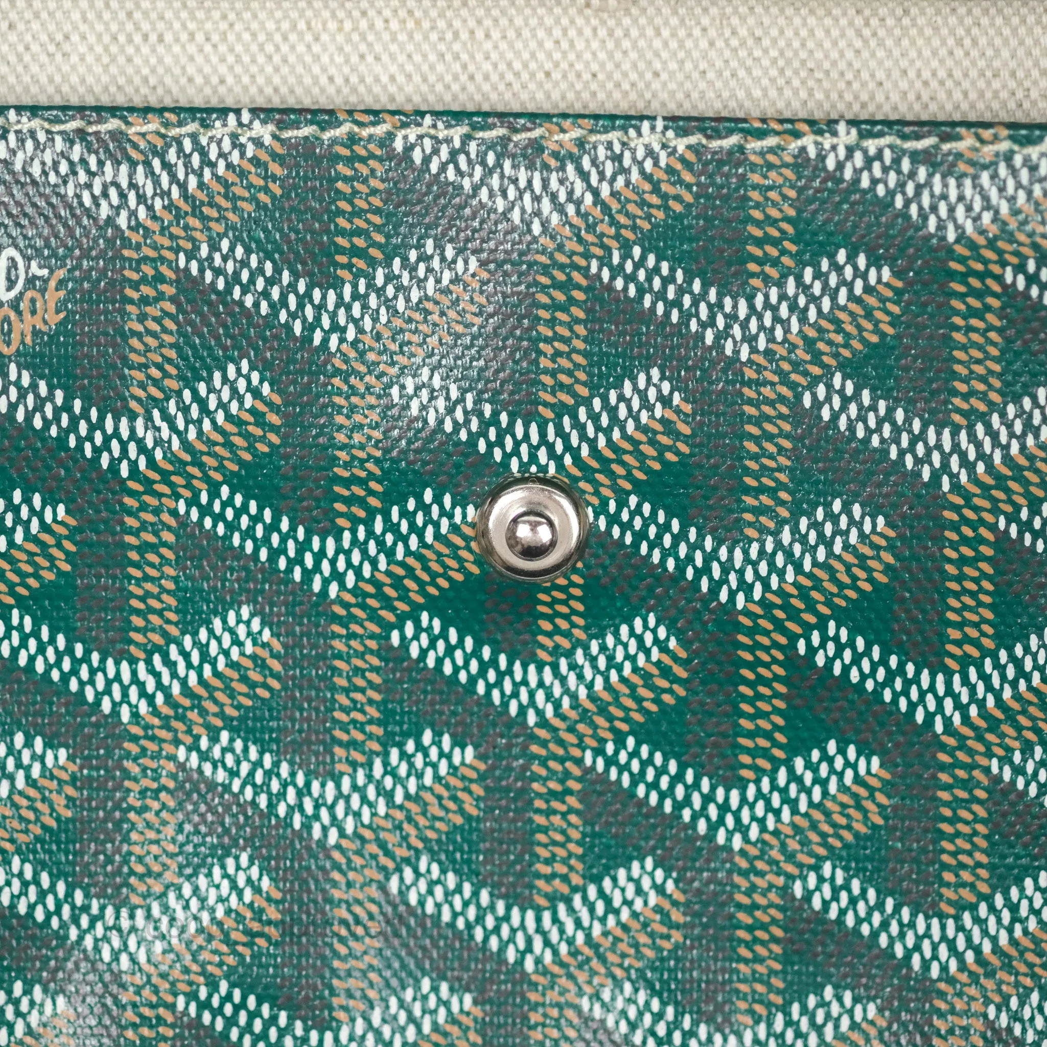 Goyard Bohme Hobo Bag Green Goyardine Canvas