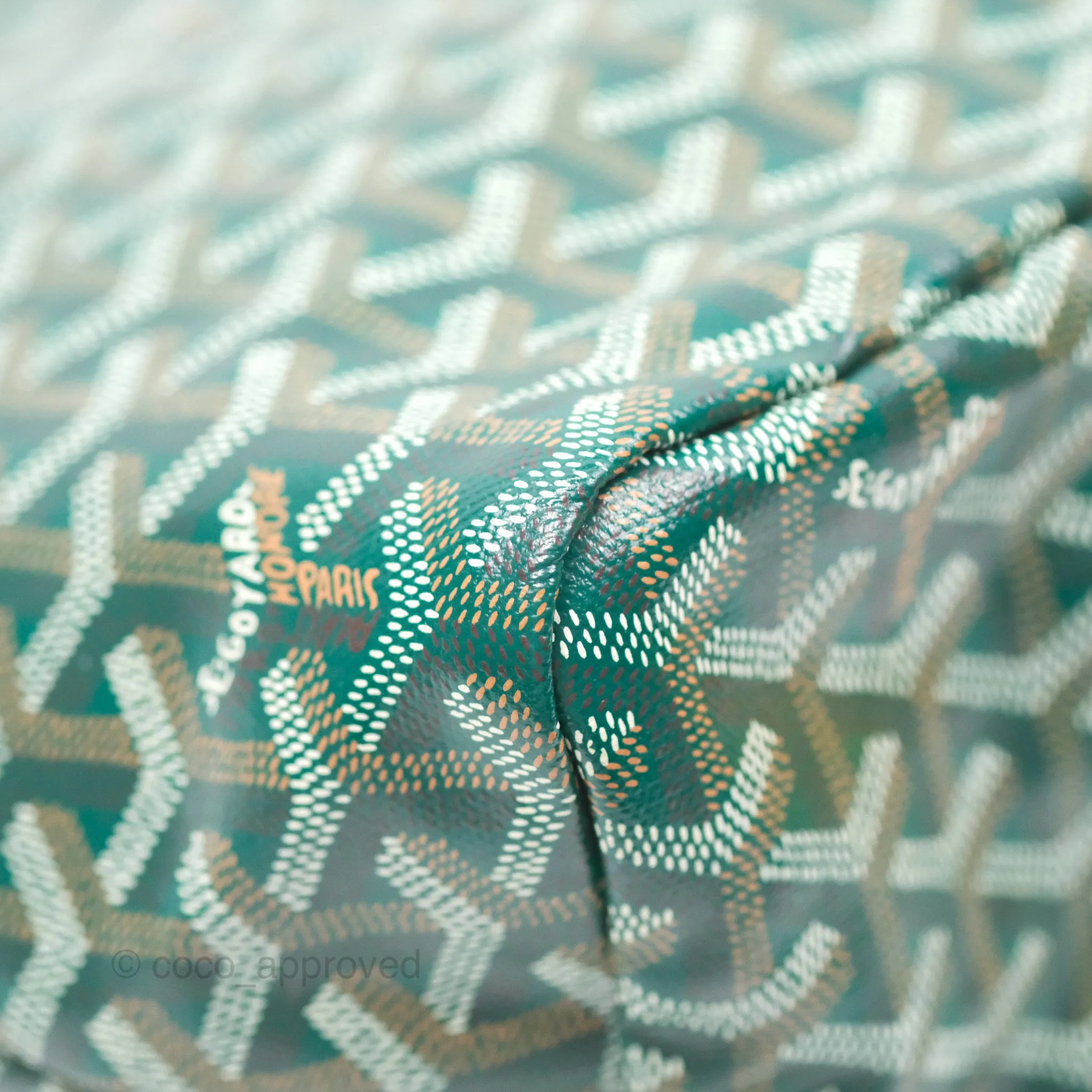 Goyard Bohme Hobo Bag Green Goyardine Canvas