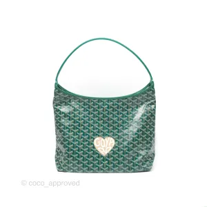 Goyard Bohme Hobo Bag Green Goyardine Canvas