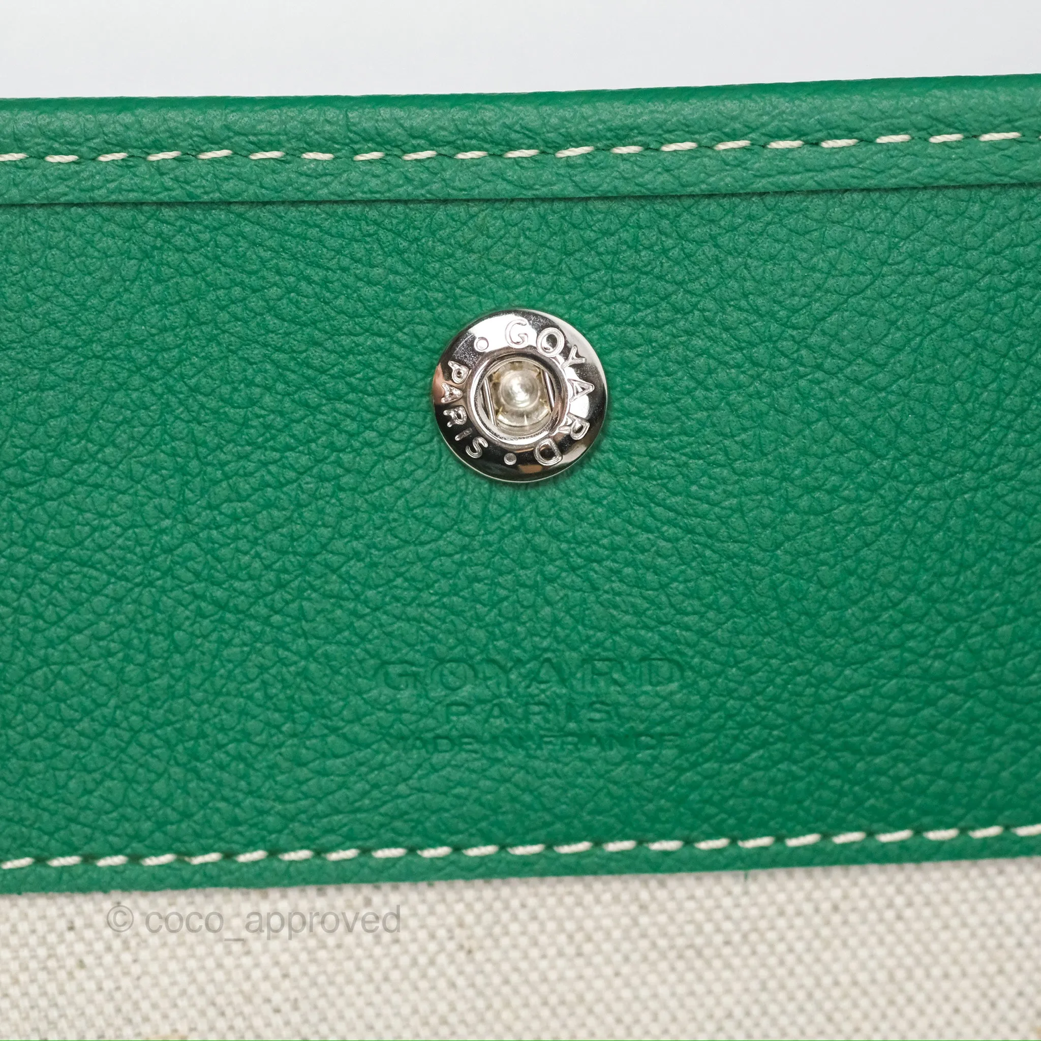 Goyard Bohme Hobo Bag Green Goyardine Canvas