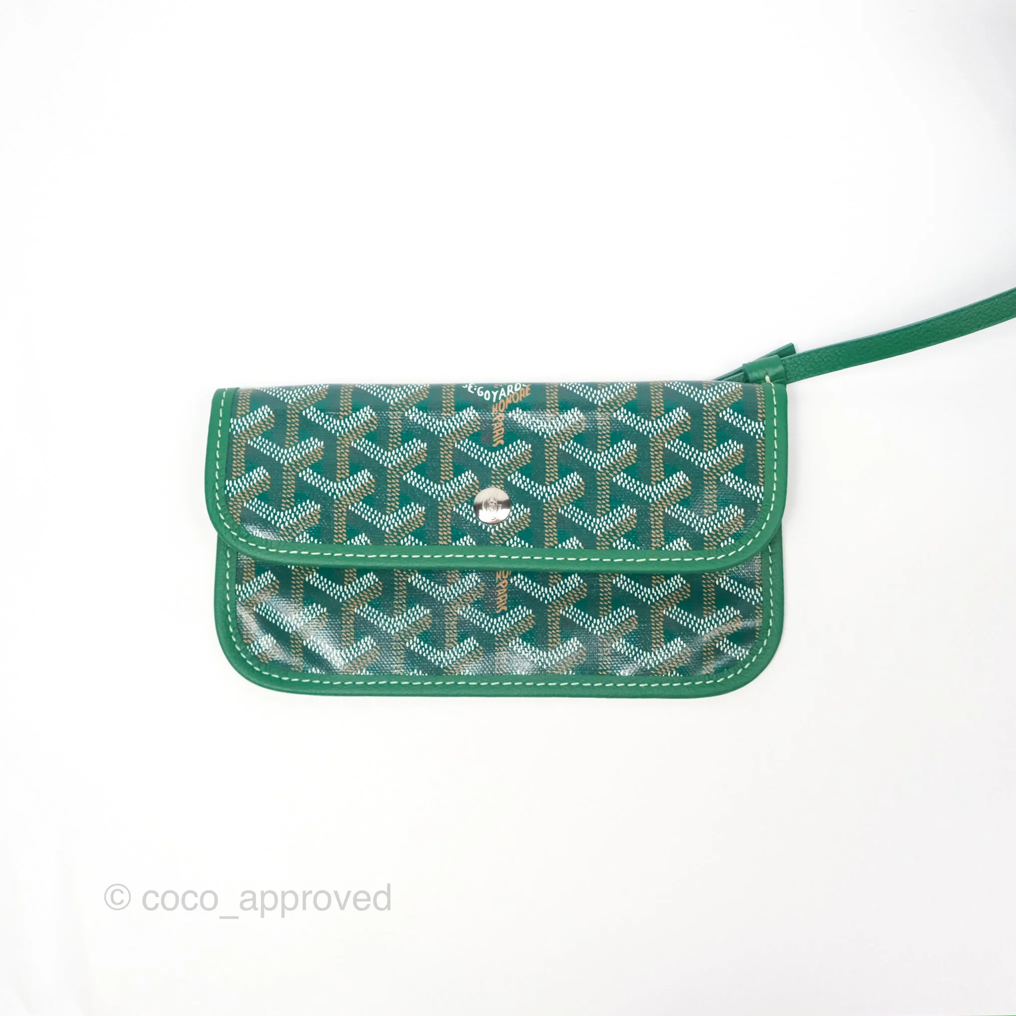 Goyard Bohme Hobo Bag Green Goyardine Canvas