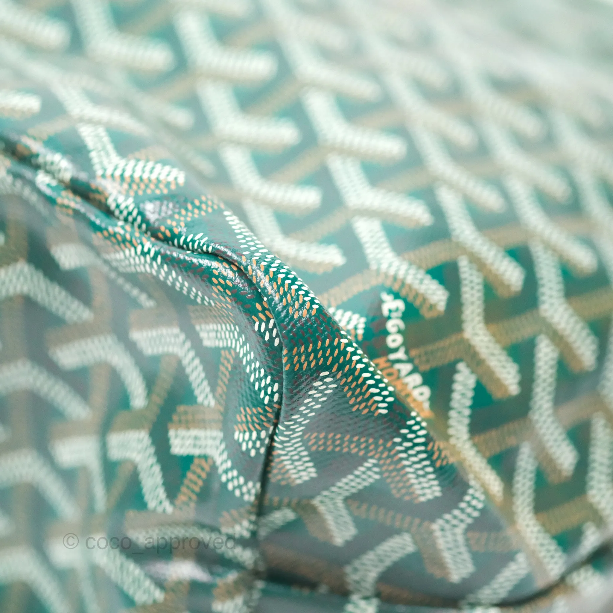 Goyard Bohme Hobo Bag Green Goyardine Canvas