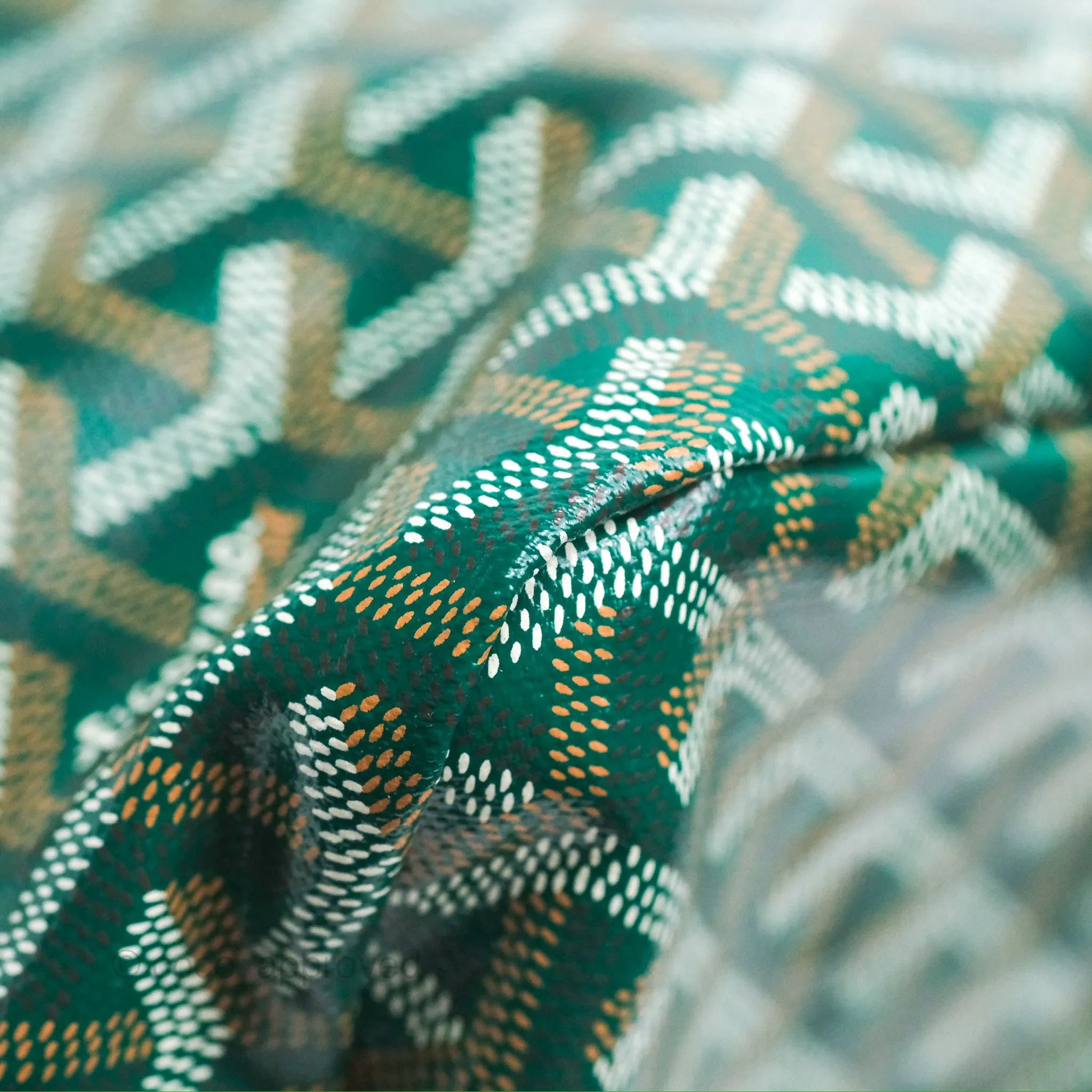 Goyard Bohme Hobo Bag Green Goyardine Canvas