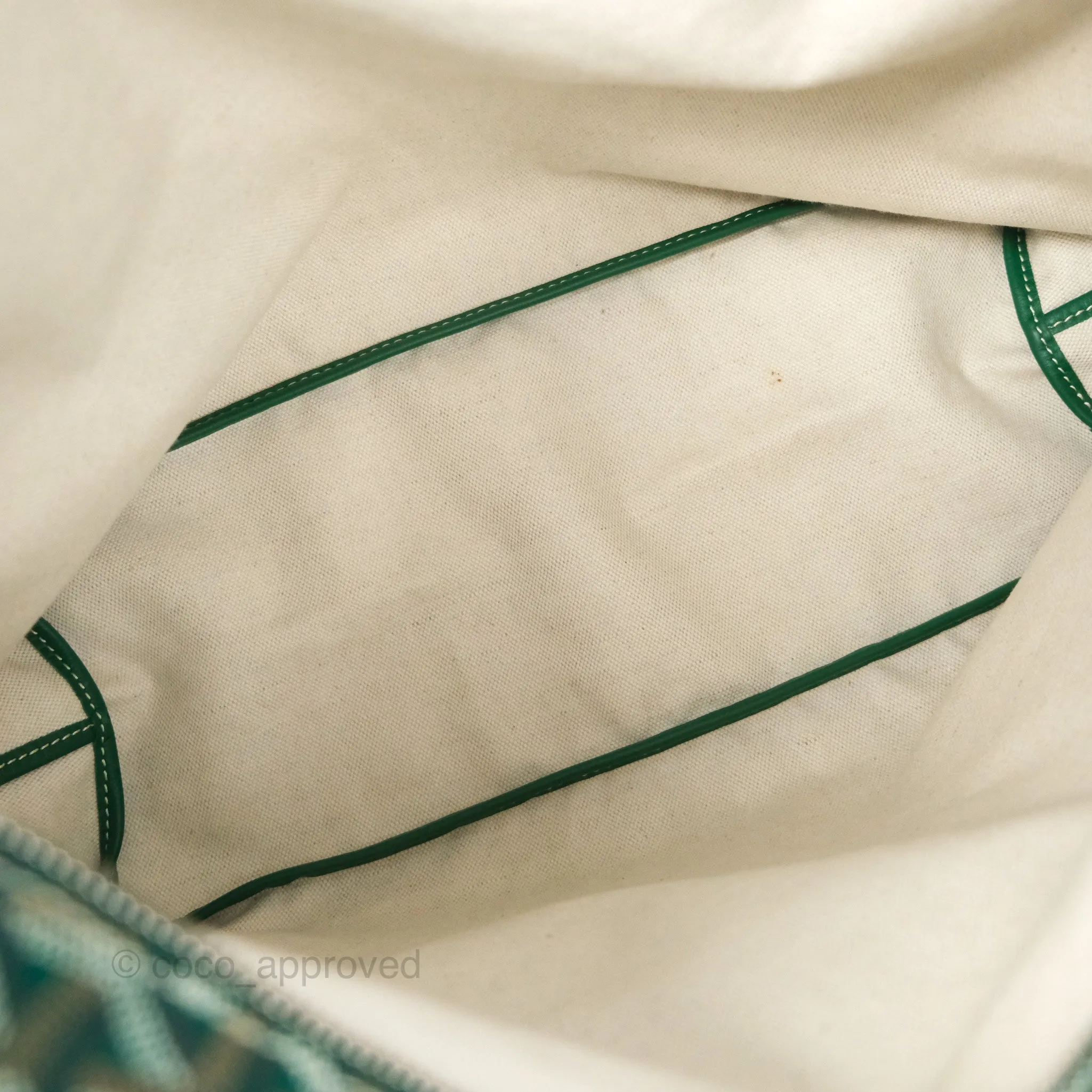 Goyard Bohme Hobo Bag Green Goyardine Canvas