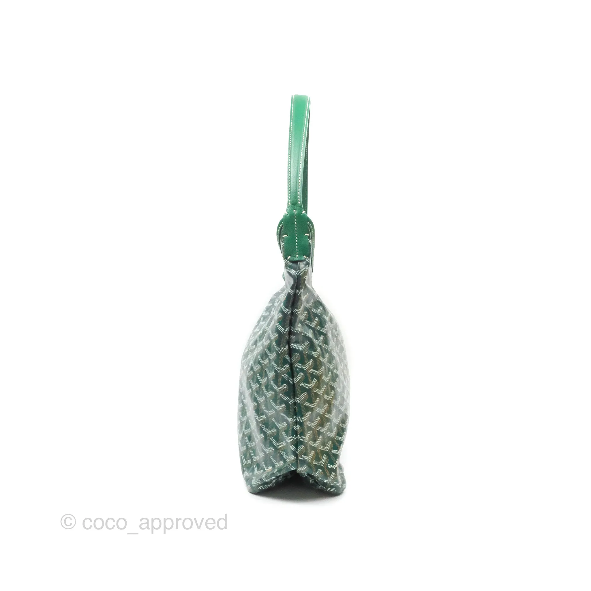 Goyard Bohme Hobo Bag Green Goyardine Canvas