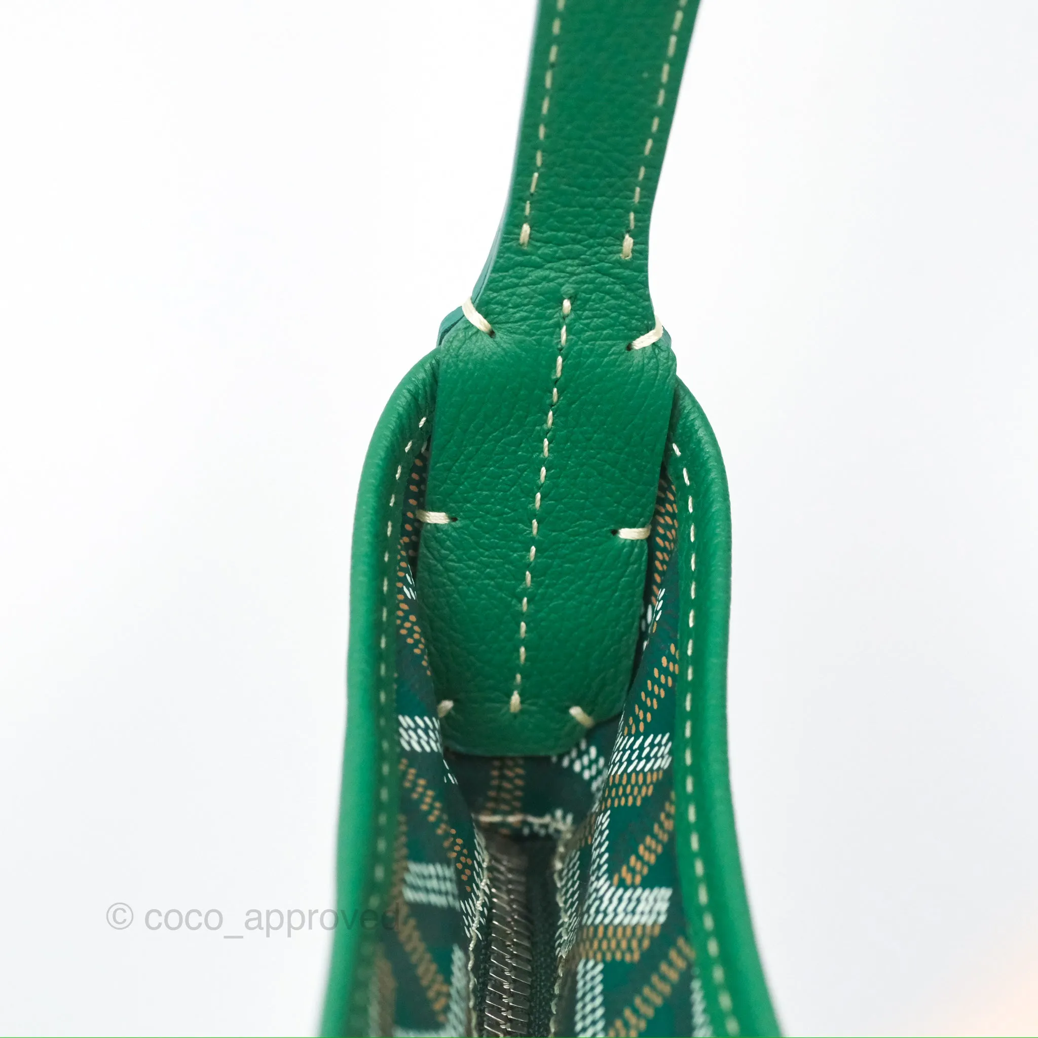 Goyard Bohme Hobo Bag Green Goyardine Canvas