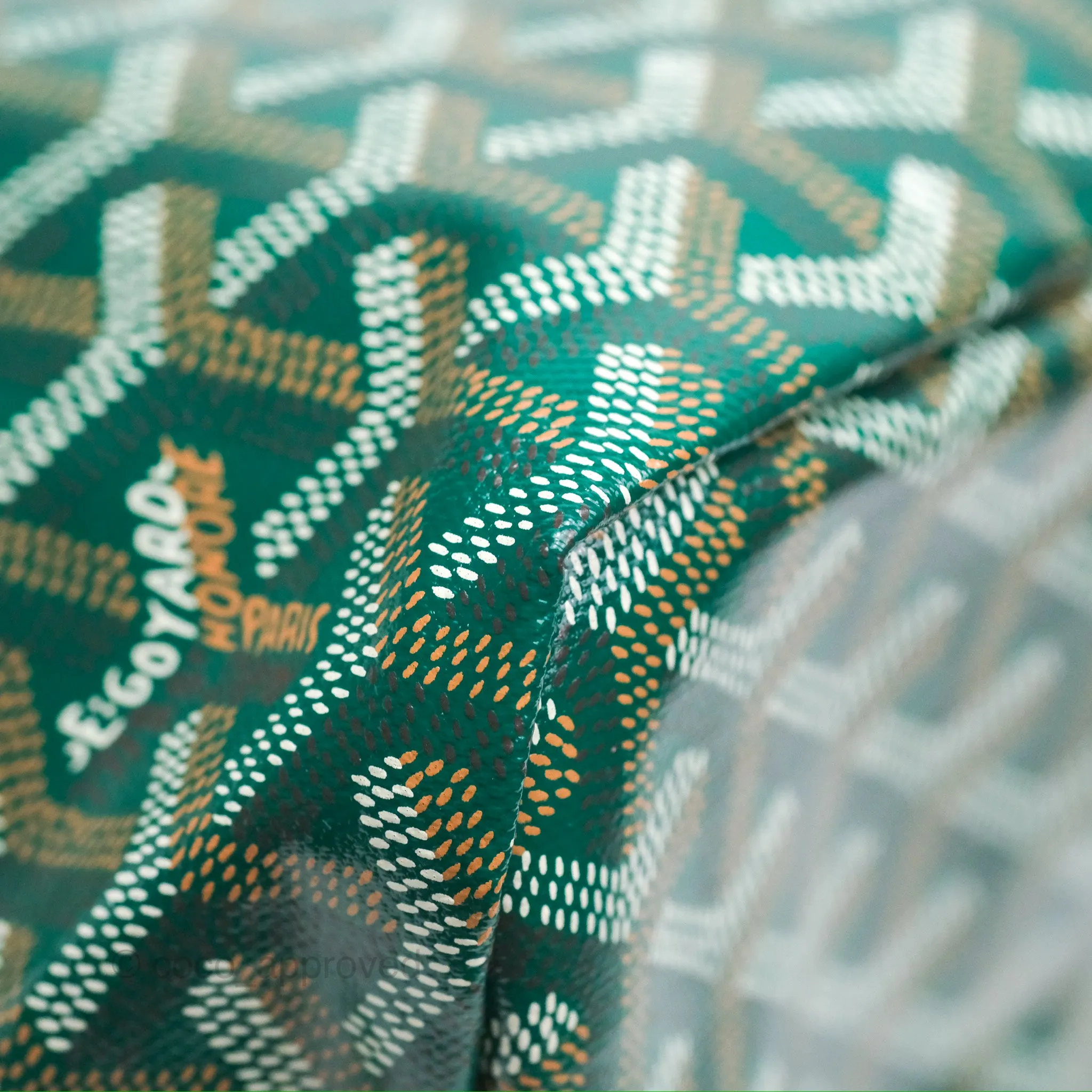 Goyard Bohme Hobo Bag Green Goyardine Canvas