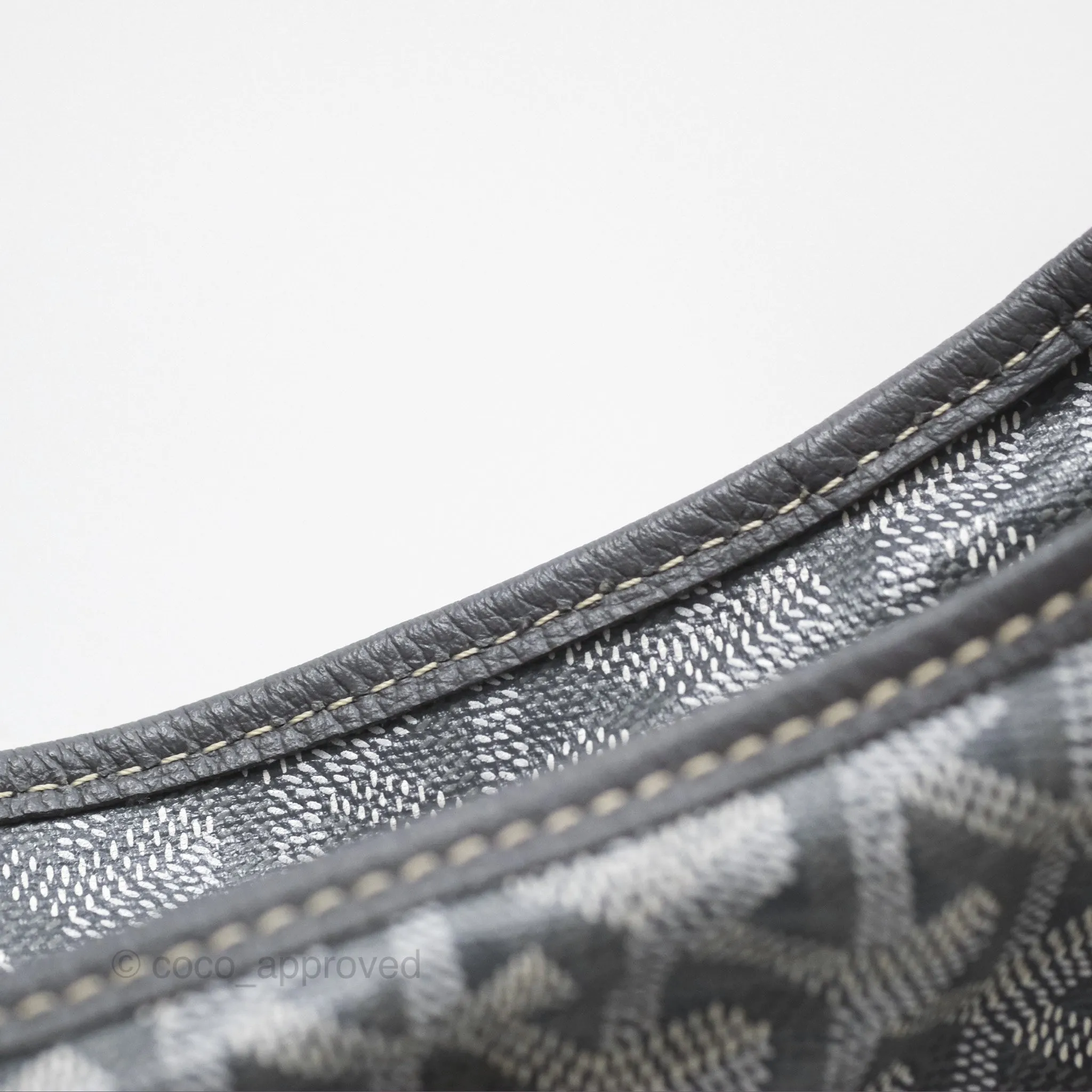 Goyard Bohme Hobo Bag Grey Goyardine Canvas