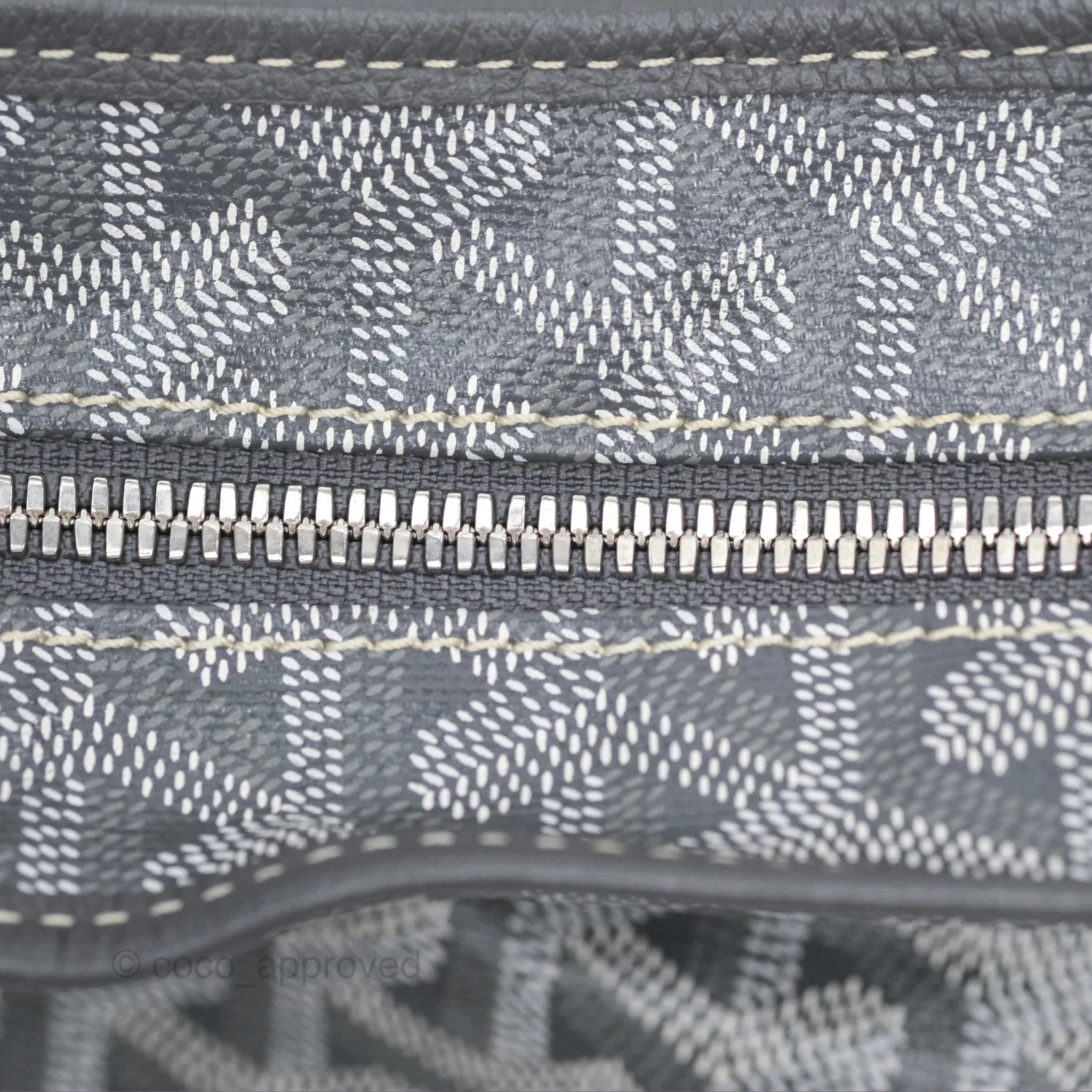 Goyard Bohme Hobo Bag Grey Goyardine Canvas