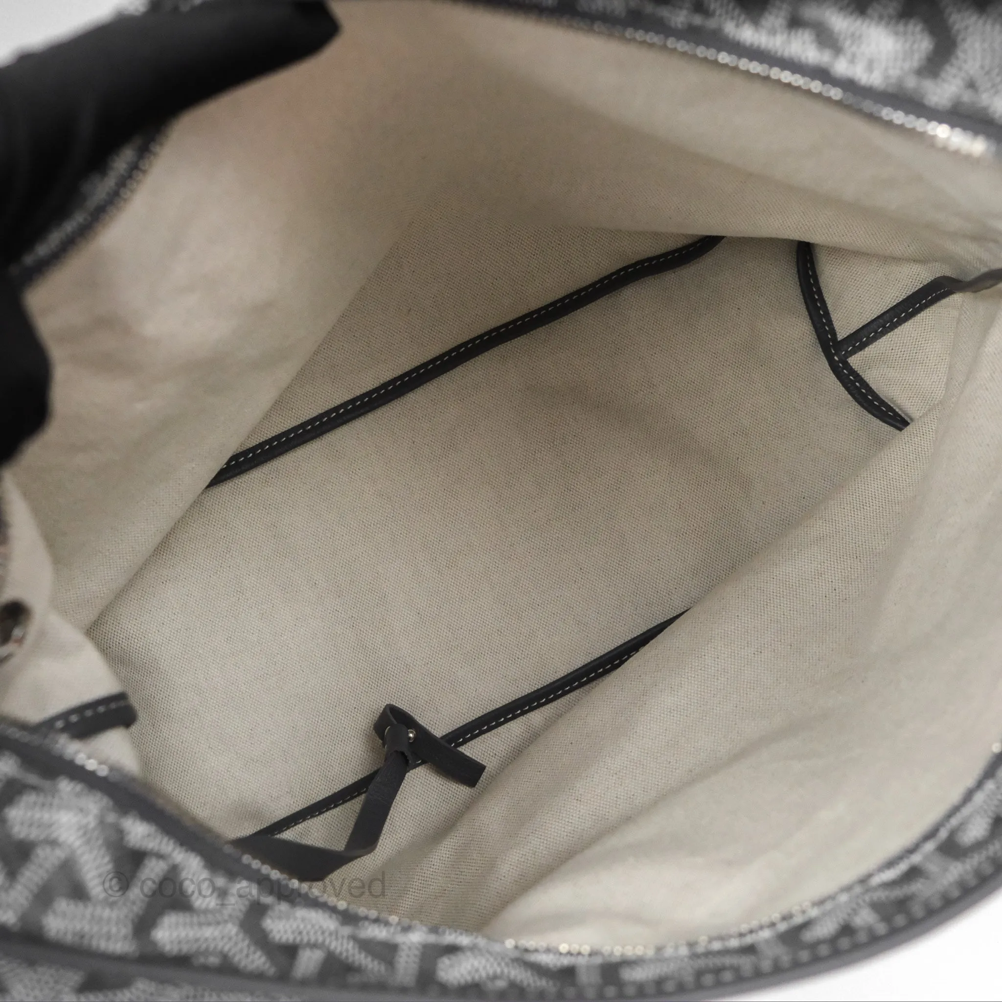 Goyard Bohme Hobo Bag Grey Goyardine Canvas