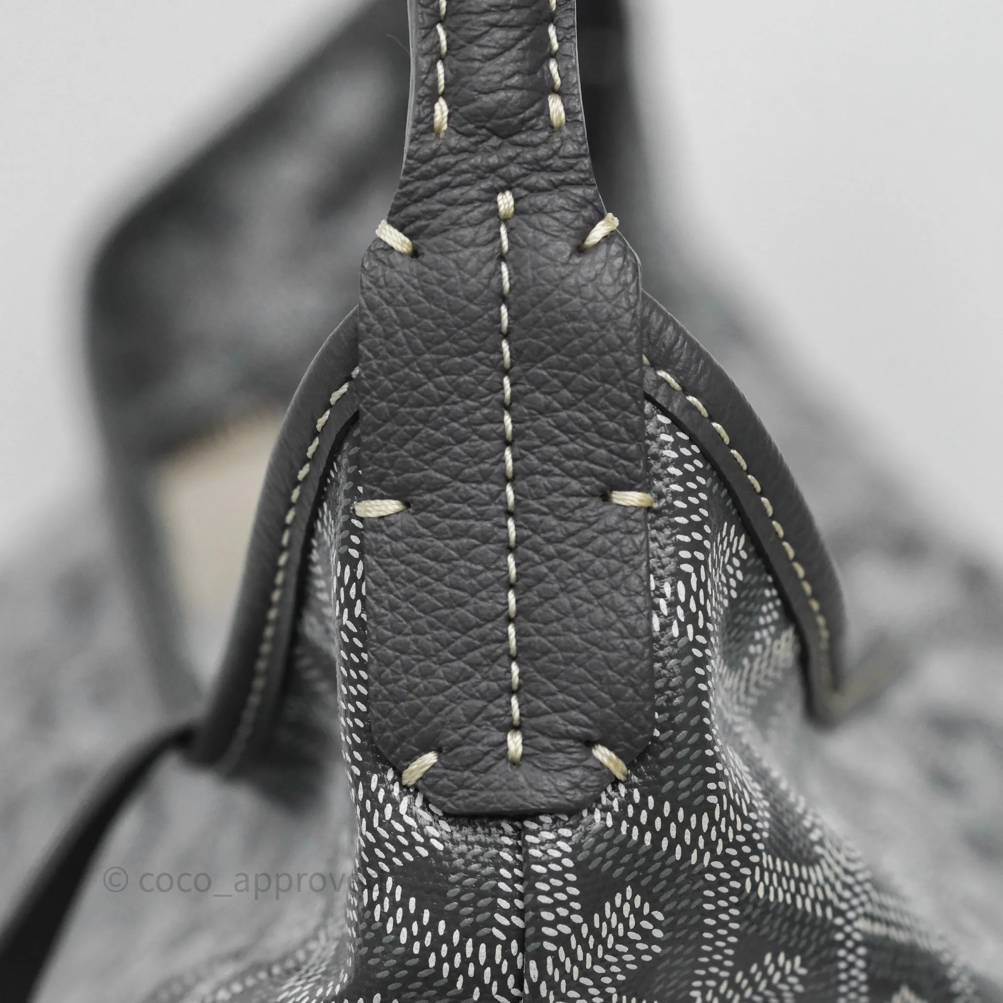 Goyard Bohme Hobo Bag Grey Goyardine Canvas