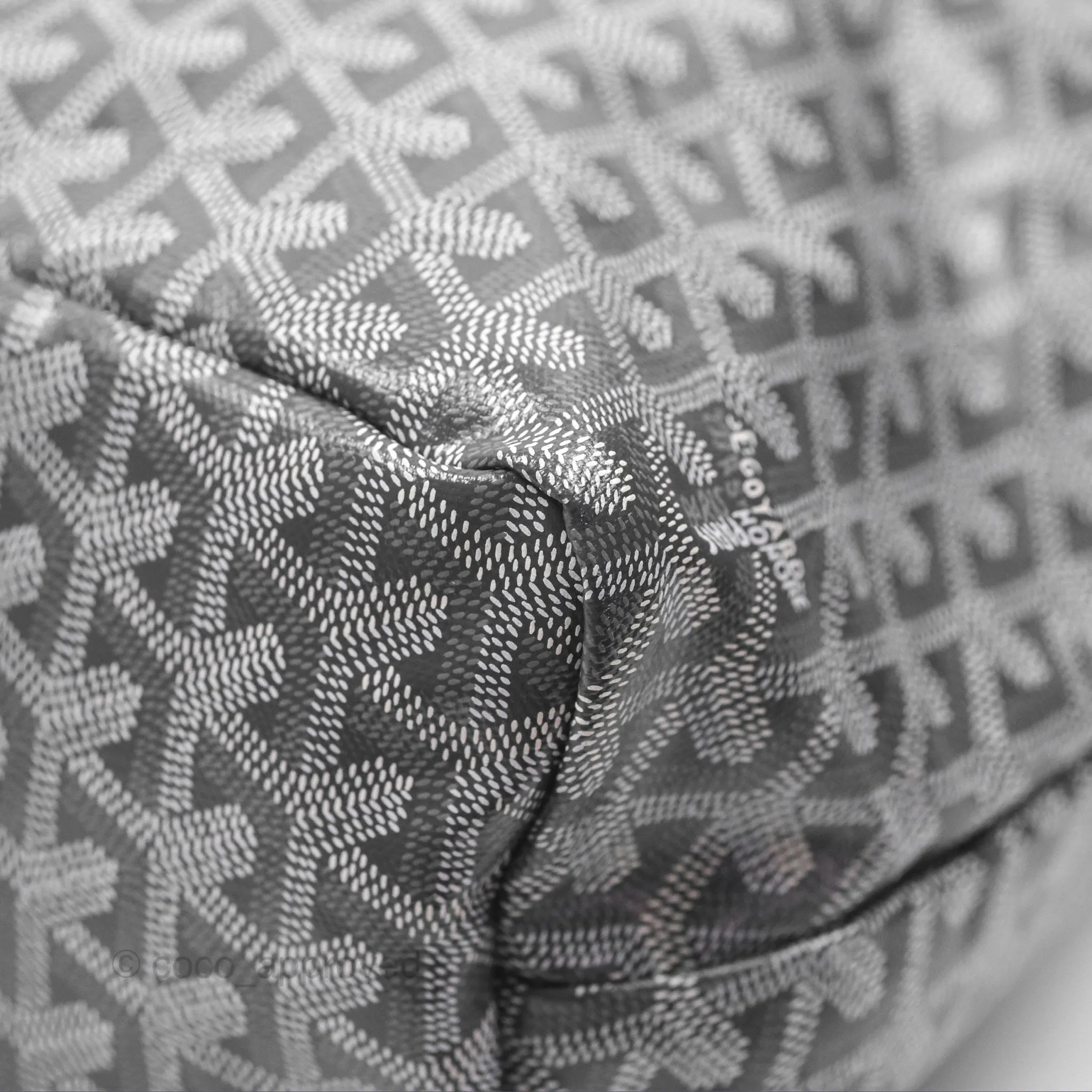 Goyard Bohme Hobo Bag Grey Goyardine Canvas