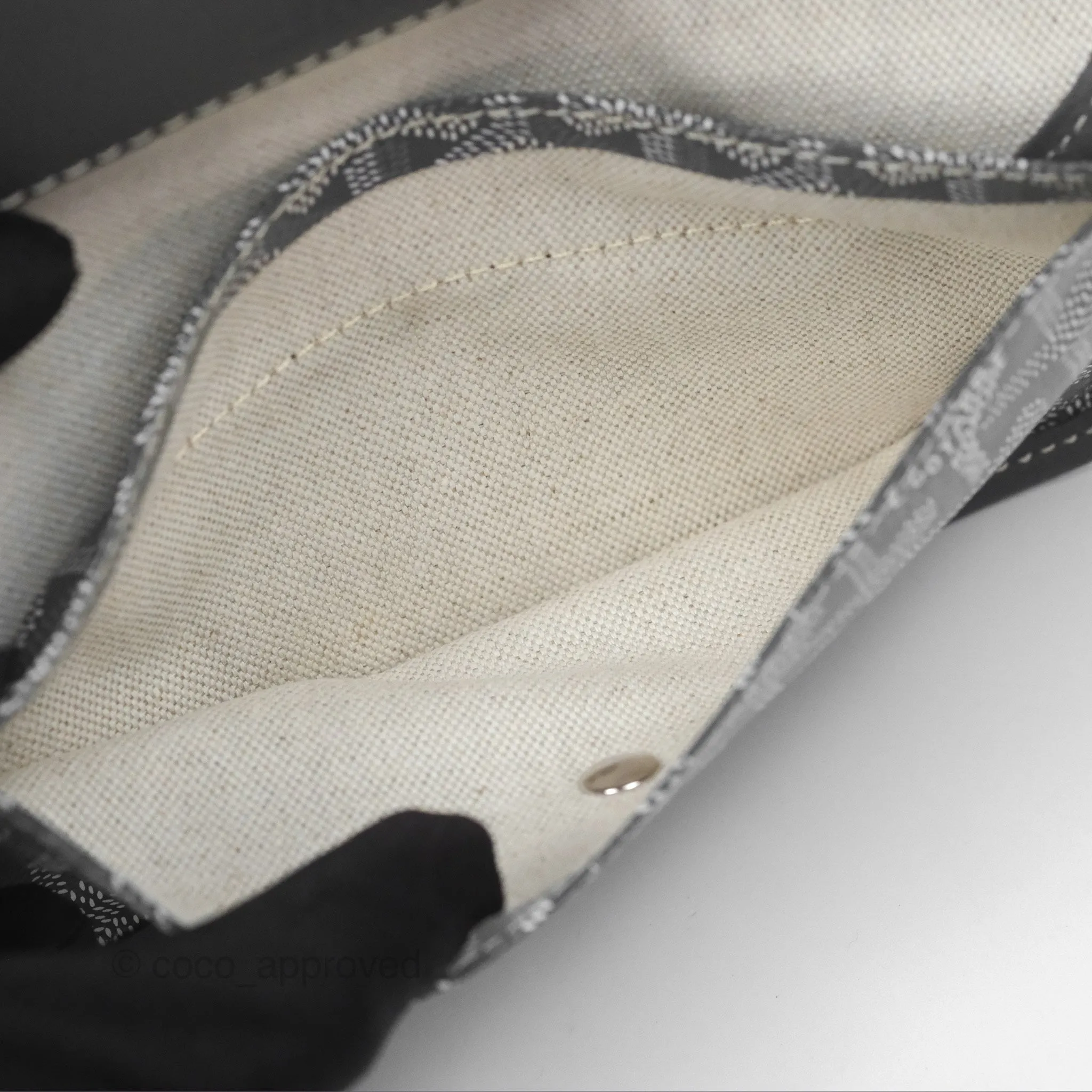 Goyard Bohme Hobo Bag Grey Goyardine Canvas