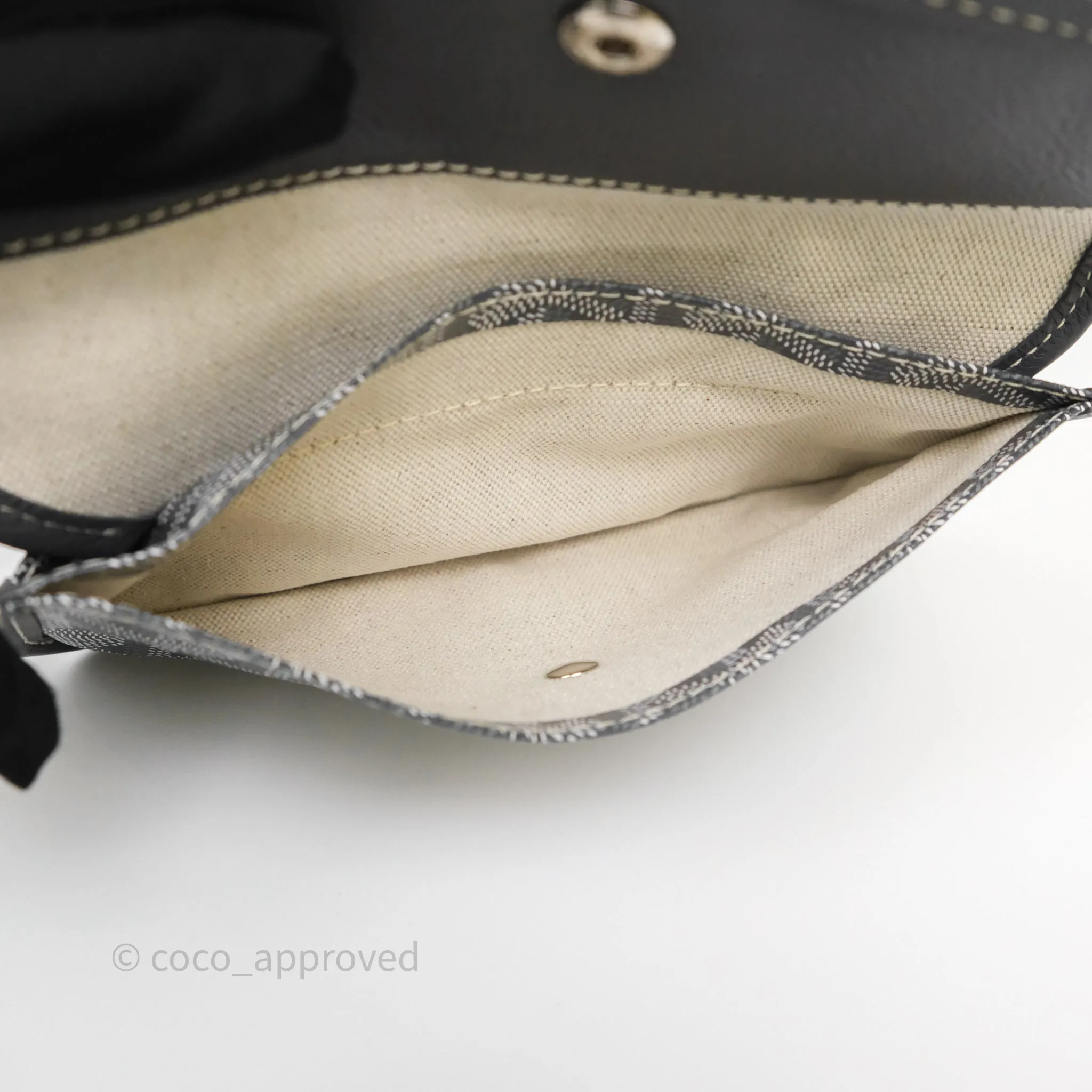 Goyard Bohme Hobo Bag Grey Goyardine Canvas