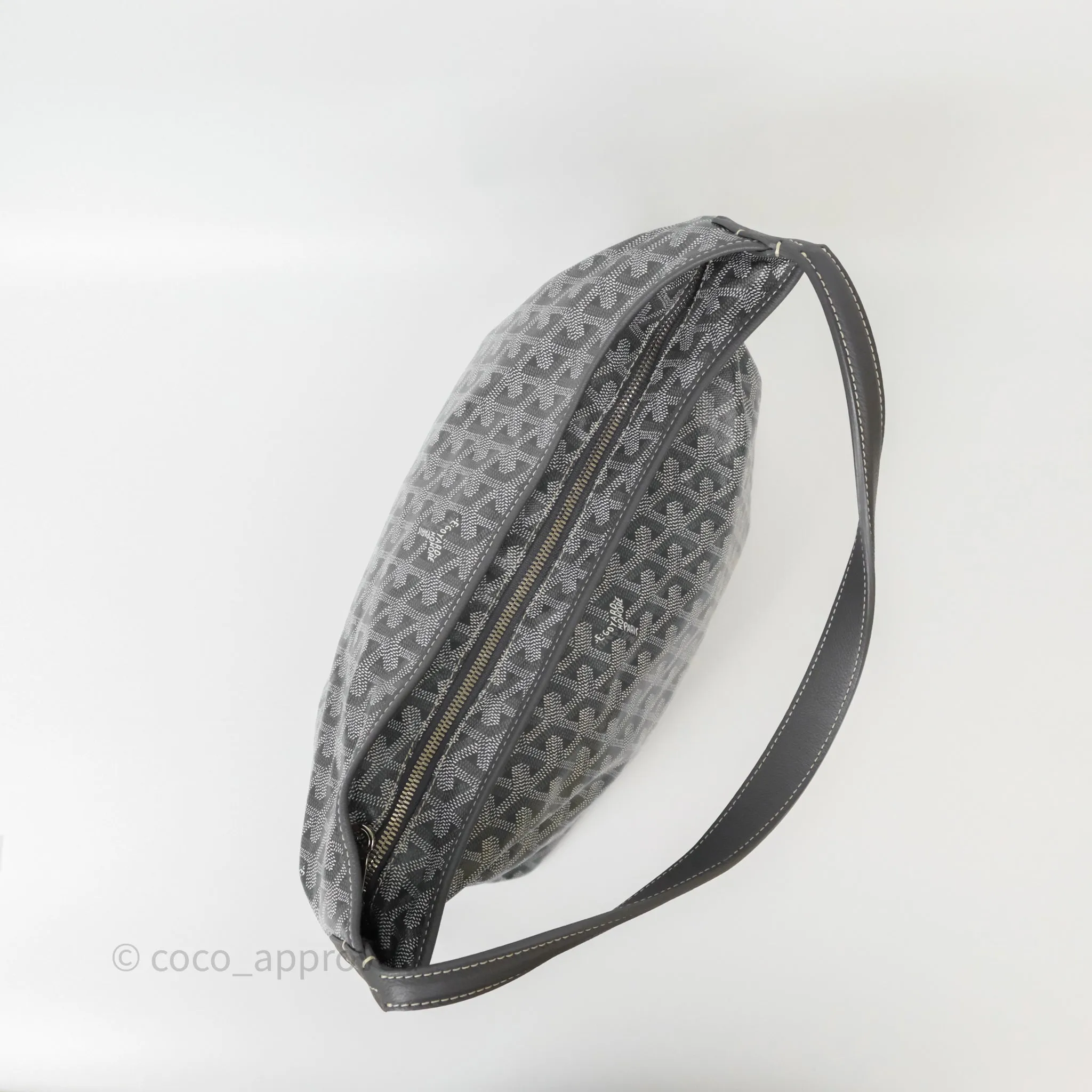 Goyard Bohme Hobo Bag Grey Goyardine Canvas