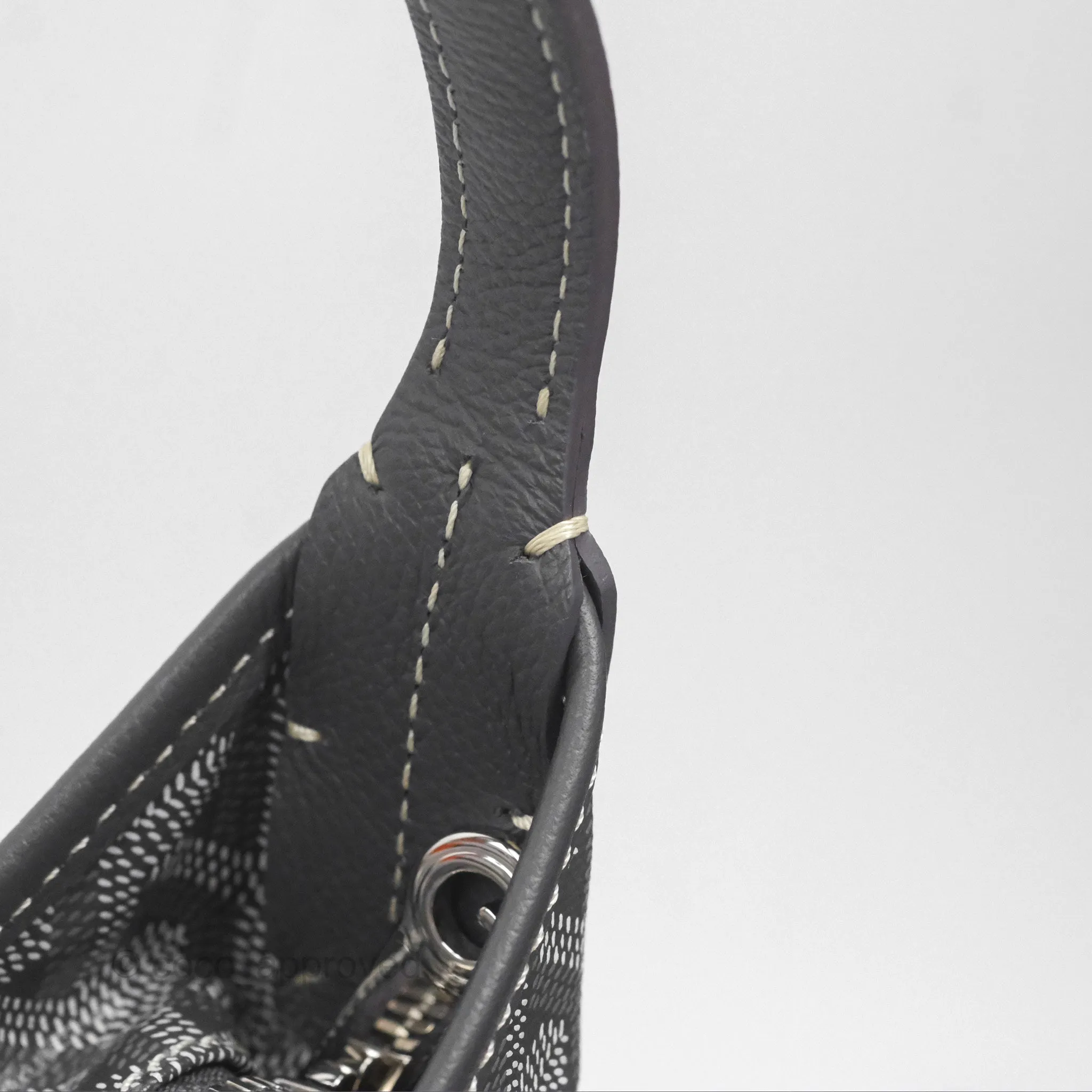 Goyard Bohme Hobo Bag Grey Goyardine Canvas