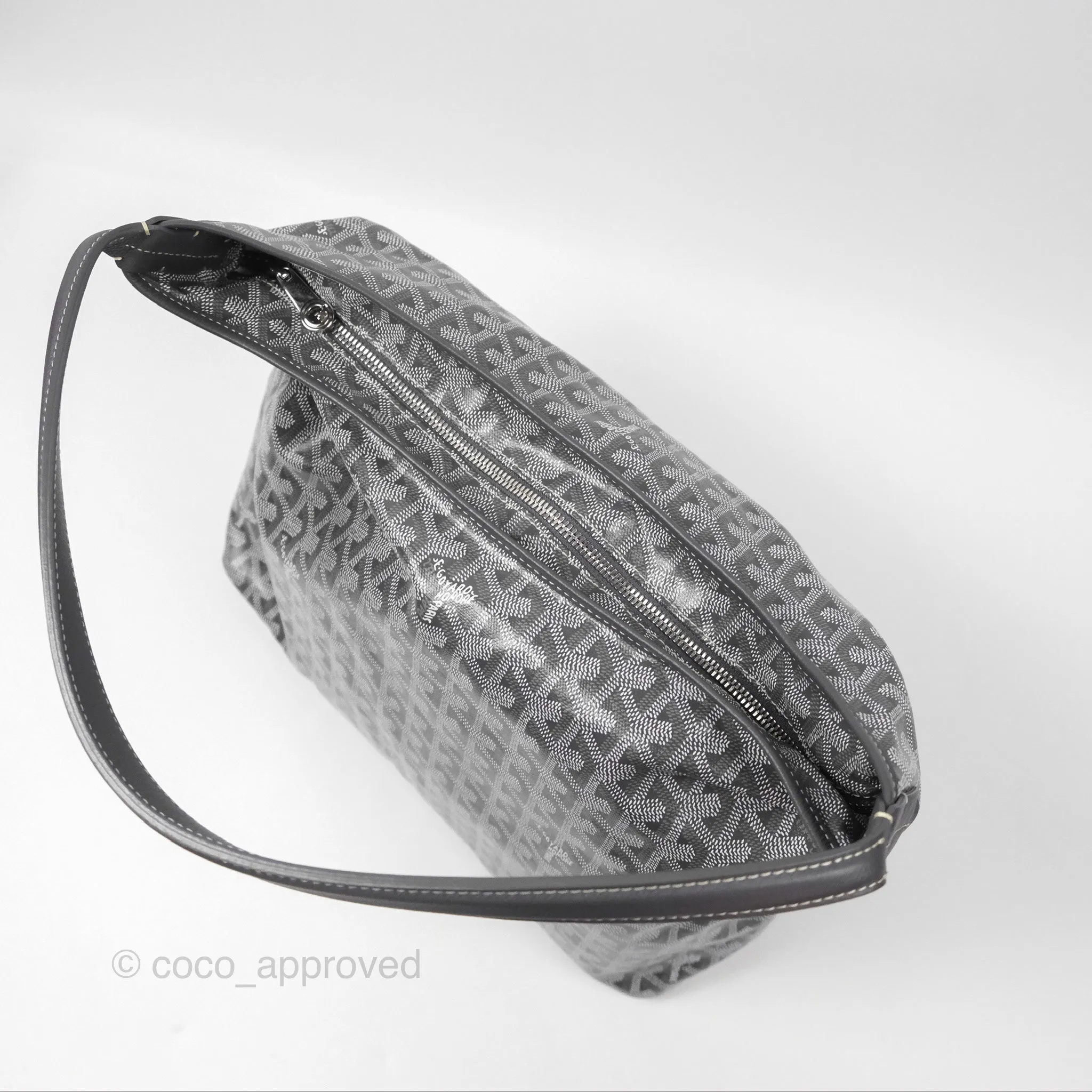 Goyard Bohme Hobo Bag Grey Goyardine Canvas