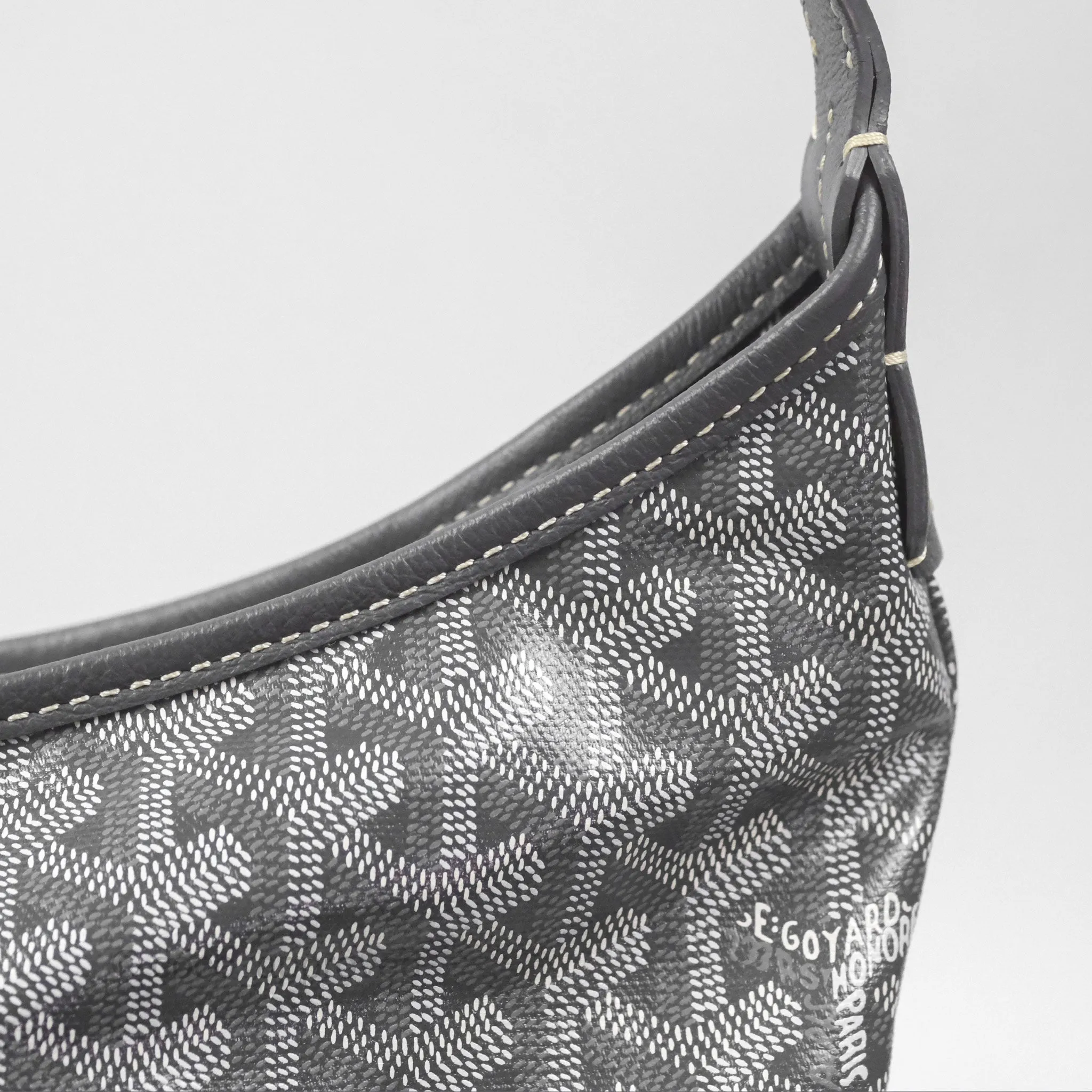 Goyard Bohme Hobo Bag Grey Goyardine Canvas