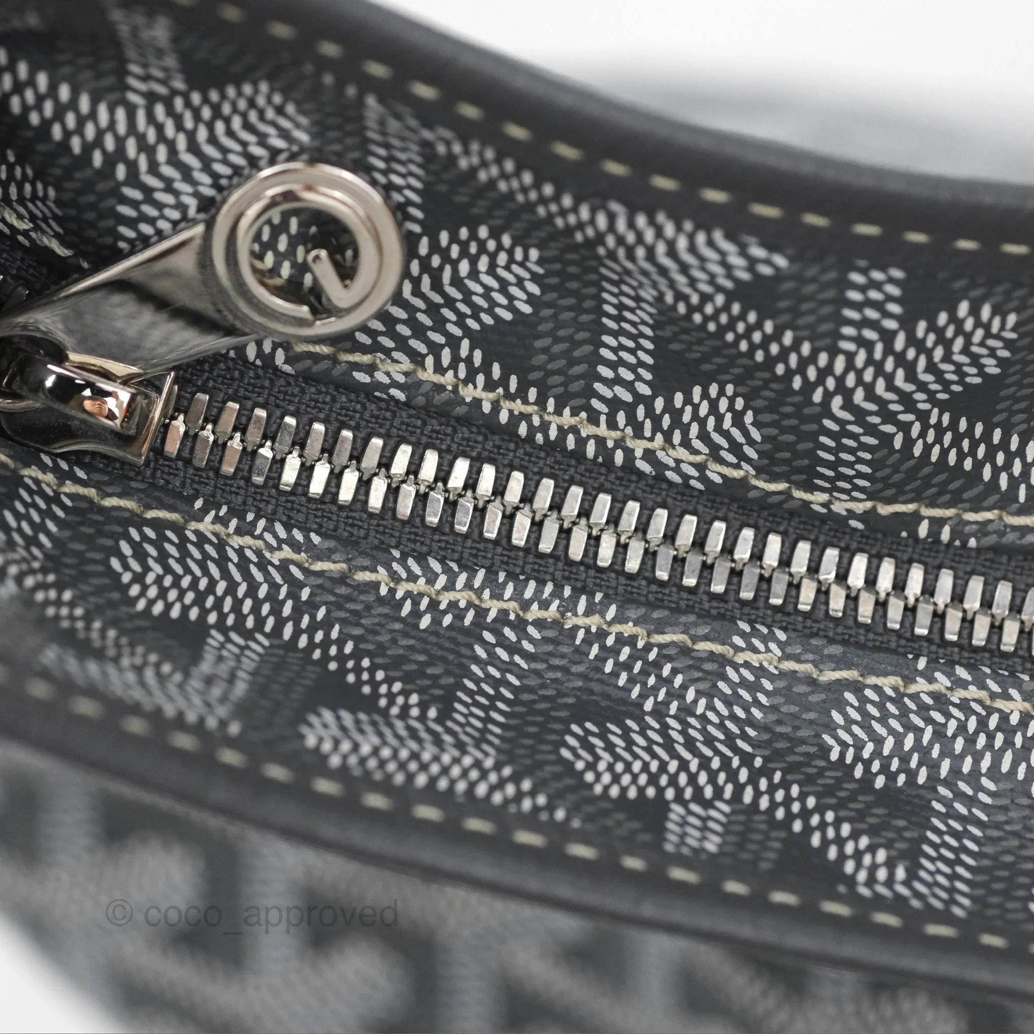 Goyard Bohme Hobo Bag Grey Goyardine Canvas