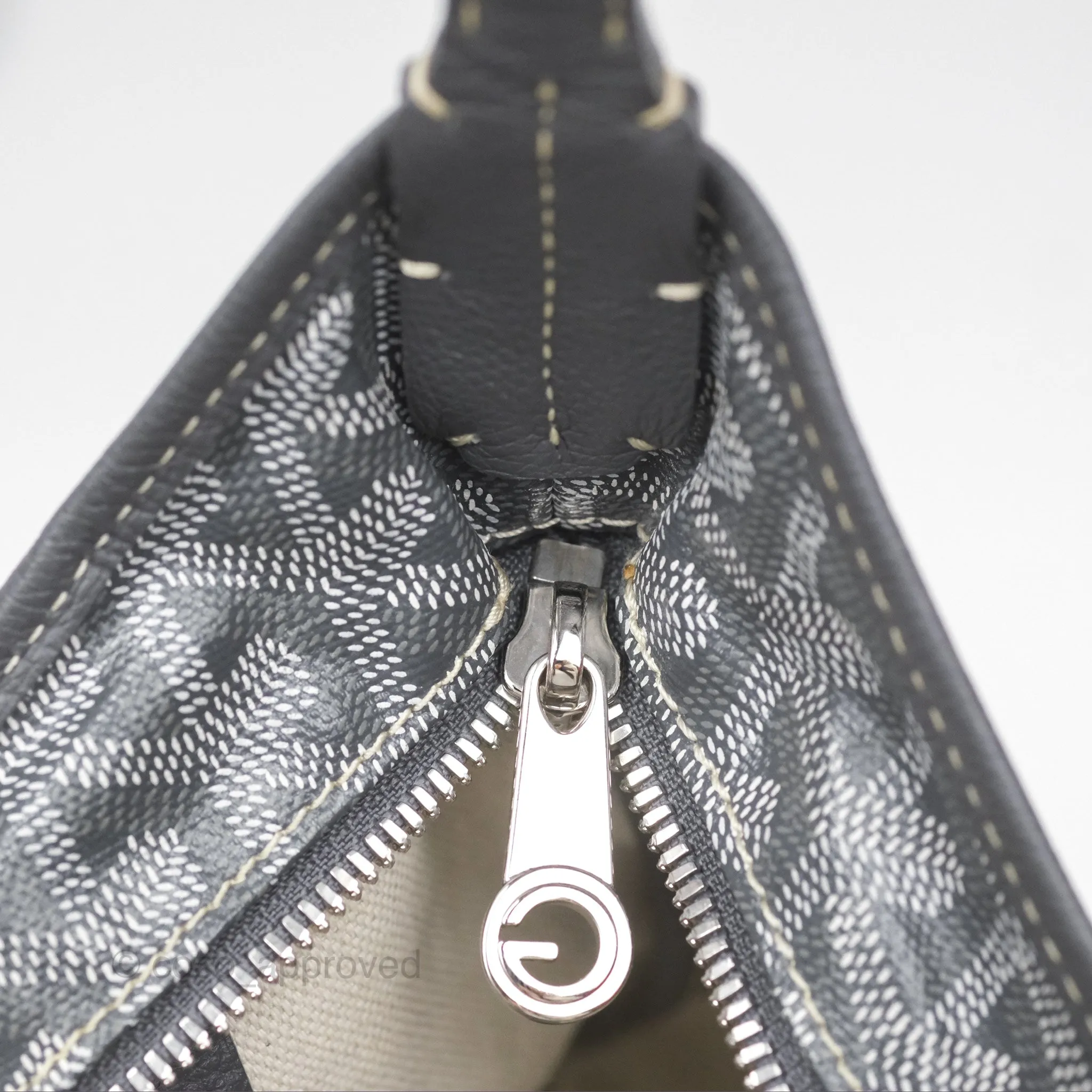 Goyard Bohme Hobo Bag Grey Goyardine Canvas
