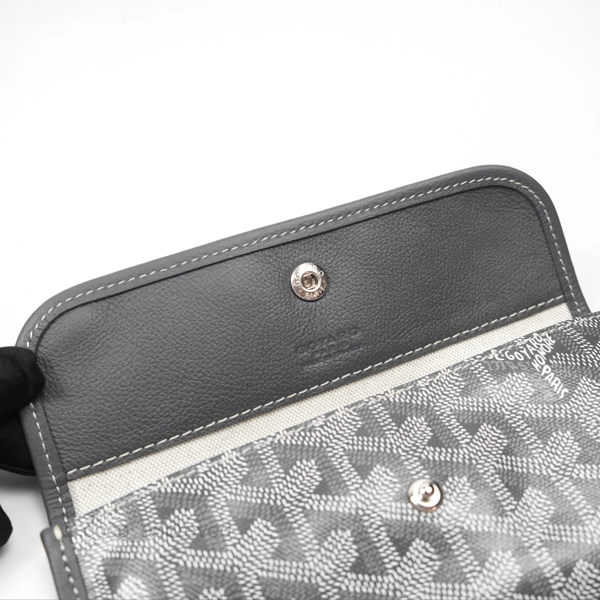 Goyard Bohme Hobo Bag Grey Goyardine Canvas