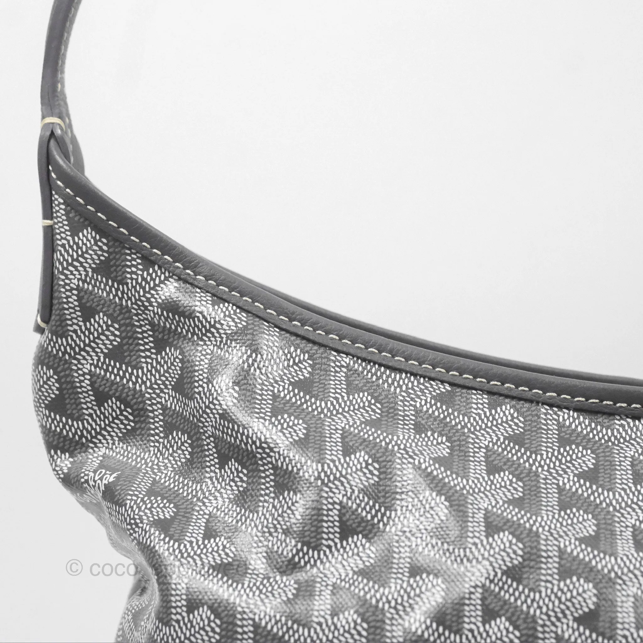 Goyard Bohme Hobo Bag Grey Goyardine Canvas