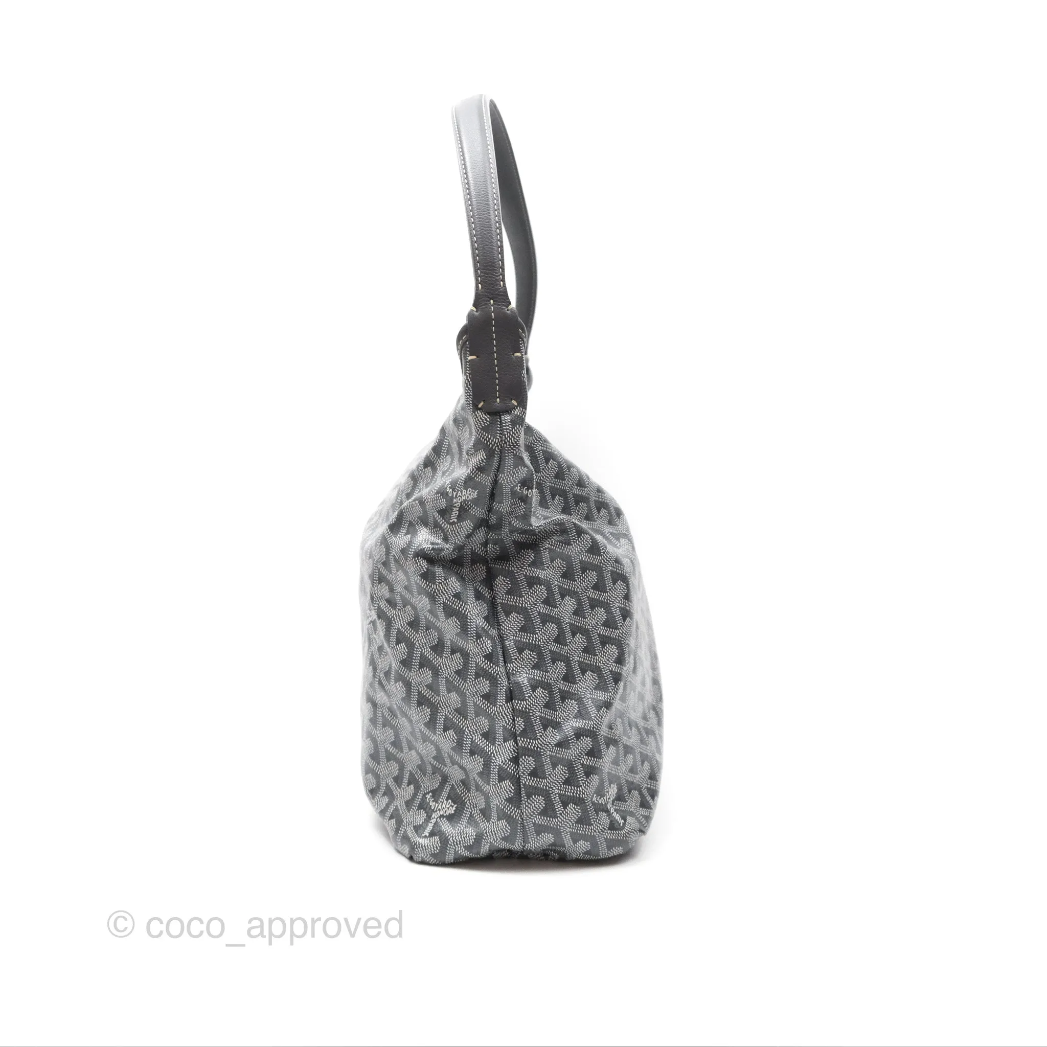Goyard Bohme Hobo Bag Grey Goyardine Canvas