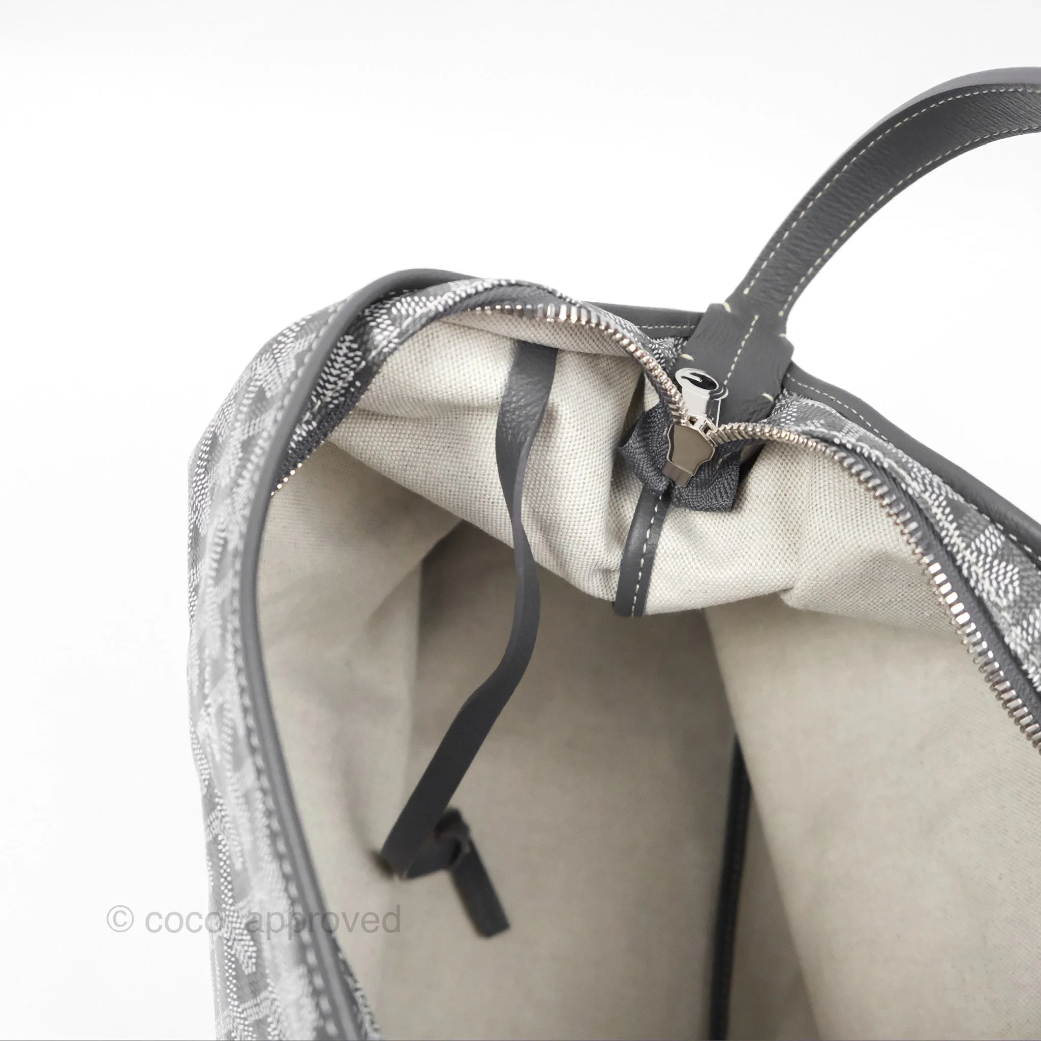Goyard Bohme Hobo Bag Grey Goyardine Canvas