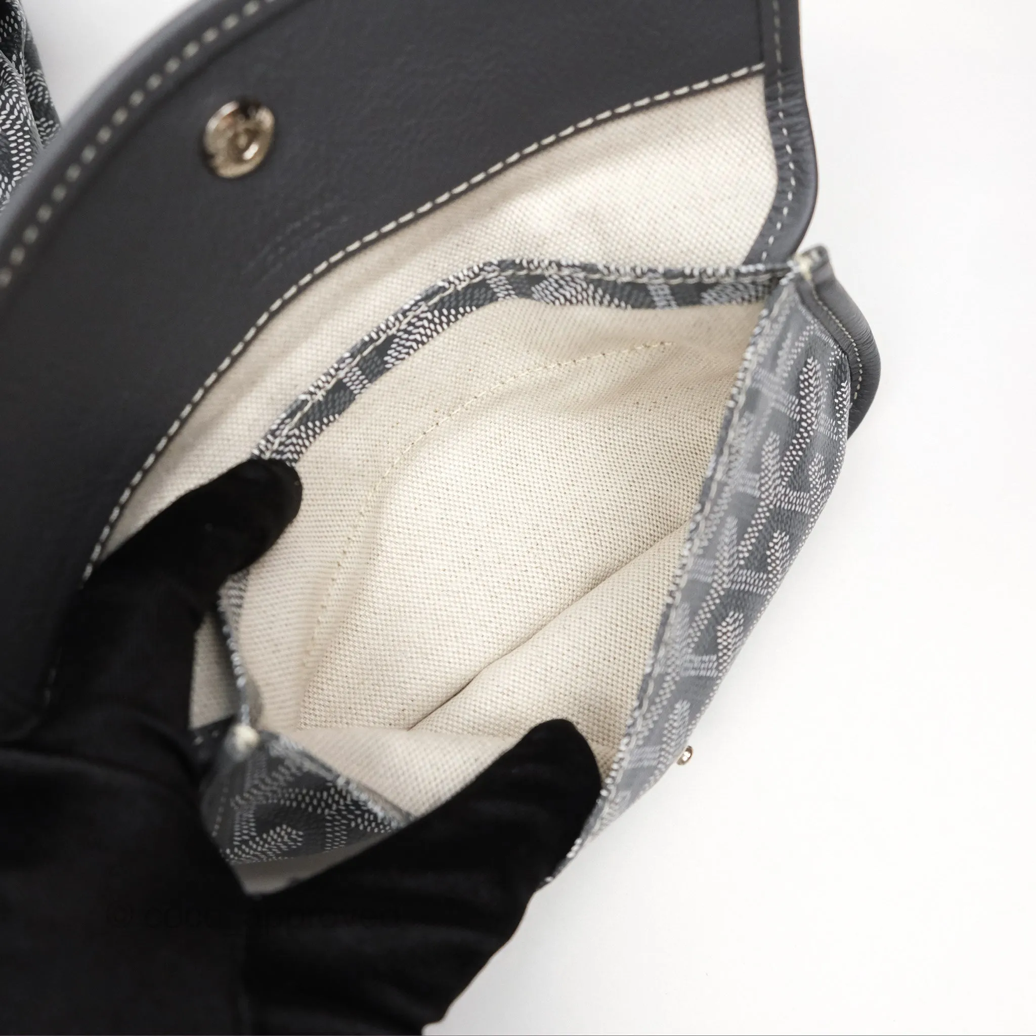 Goyard Bohme Hobo Bag Grey Goyardine Canvas