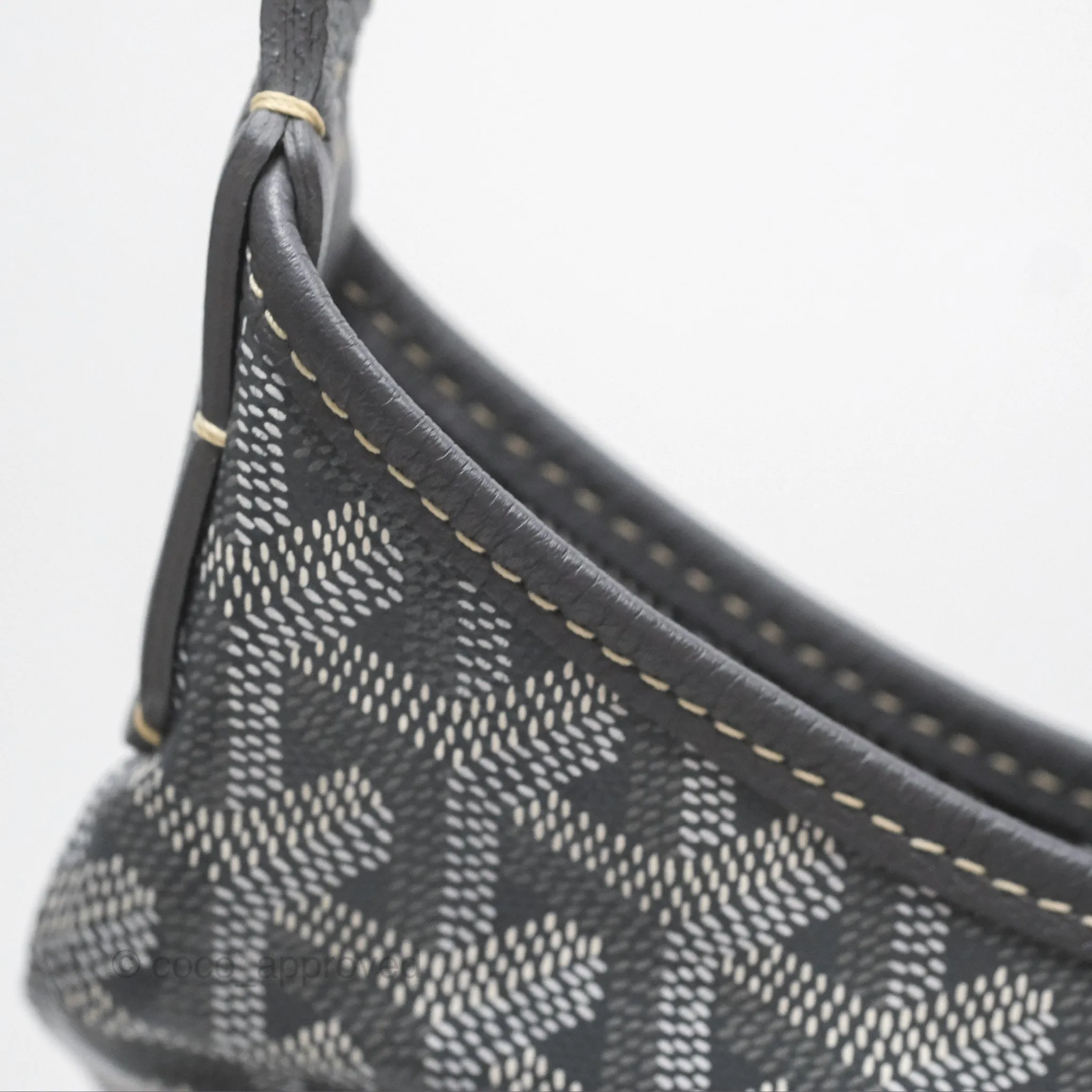 Goyard Bohme Hobo Bag Grey Goyardine Canvas