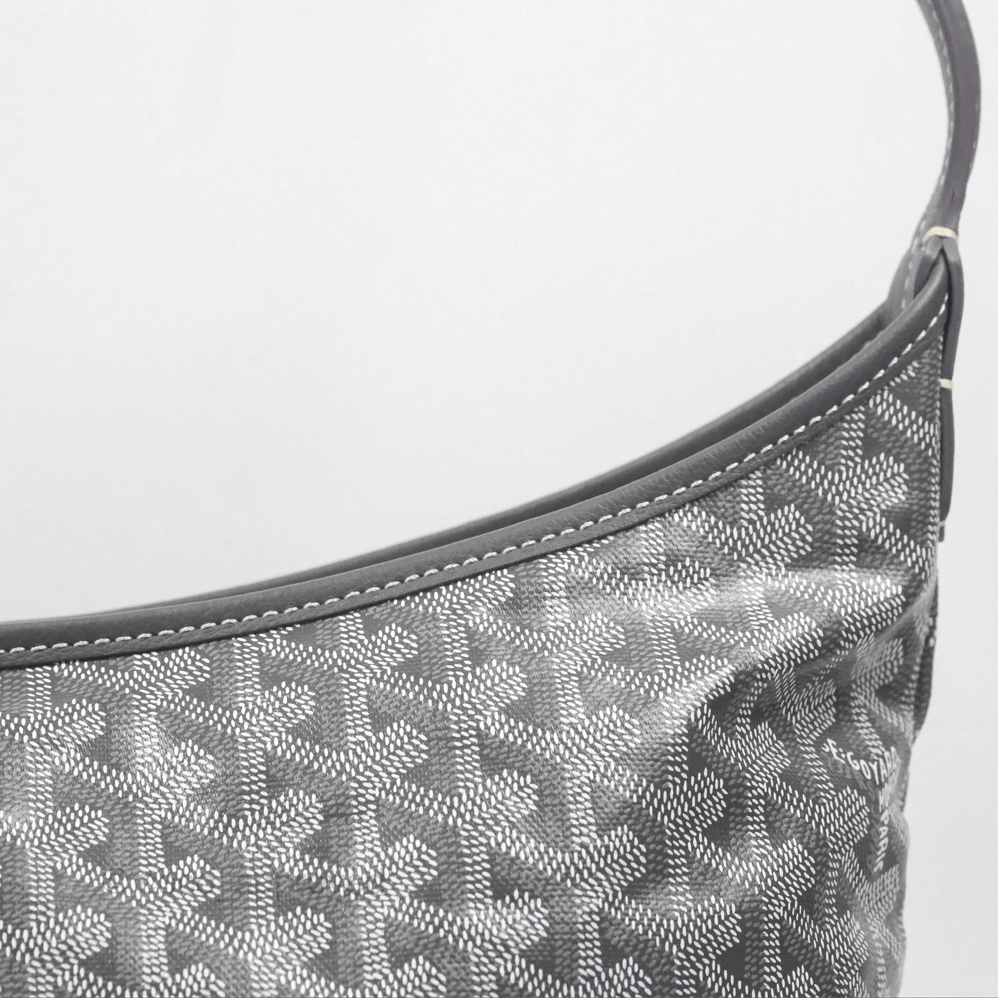 Goyard Bohme Hobo Bag Grey Goyardine Canvas