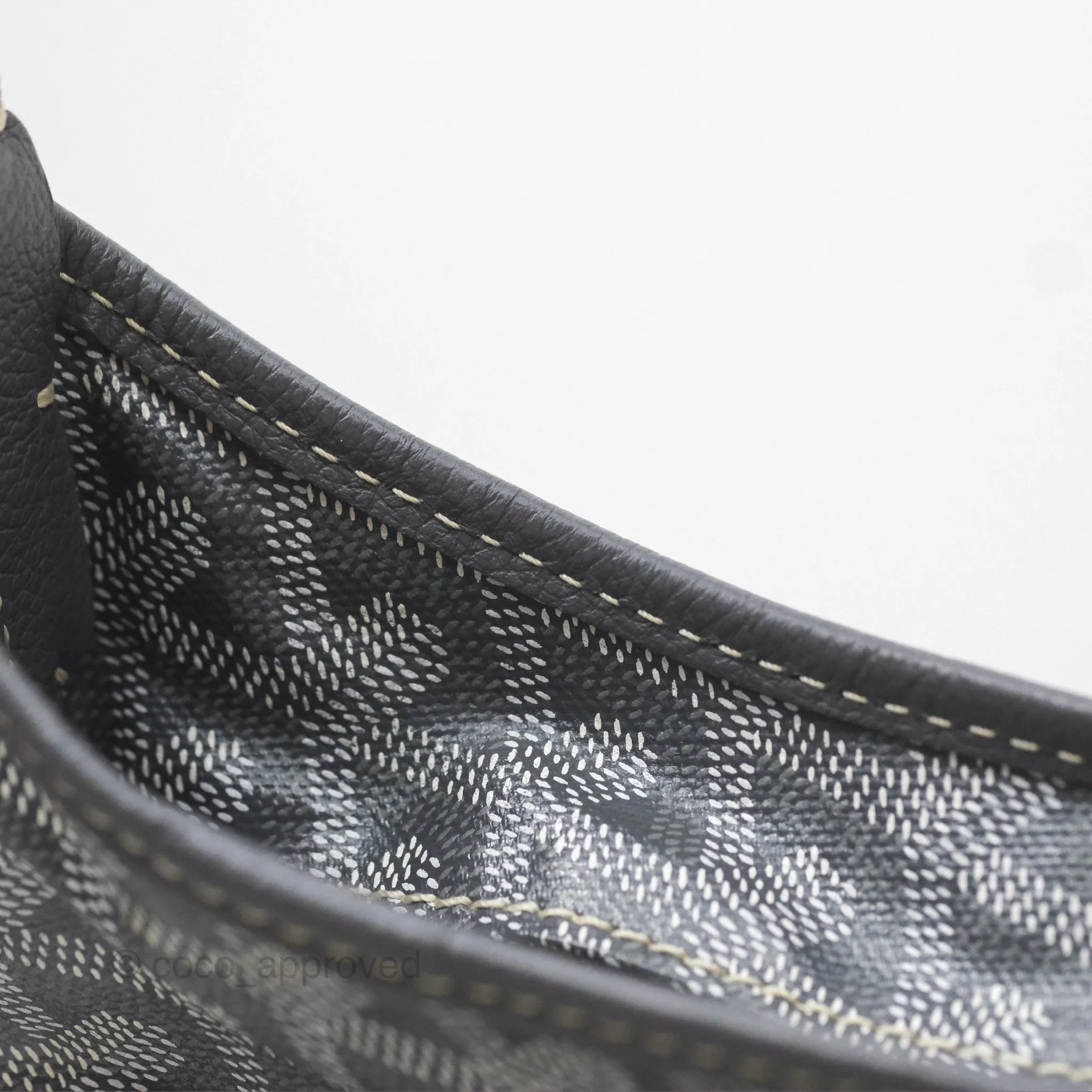Goyard Bohme Hobo Bag Grey Goyardine Canvas