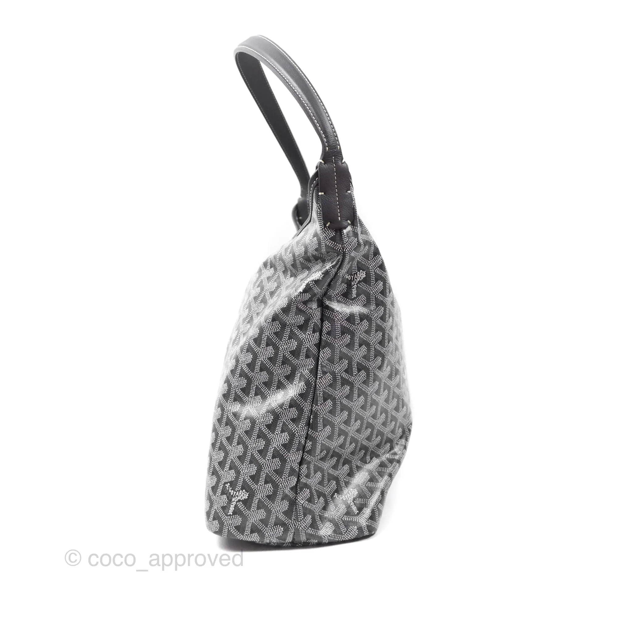 Goyard Bohme Hobo Bag Grey Goyardine Canvas