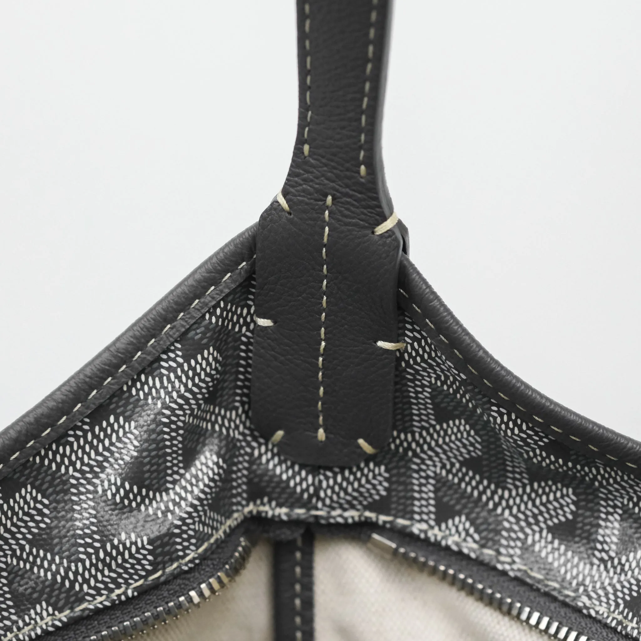 Goyard Bohme Hobo Bag Grey Goyardine Canvas