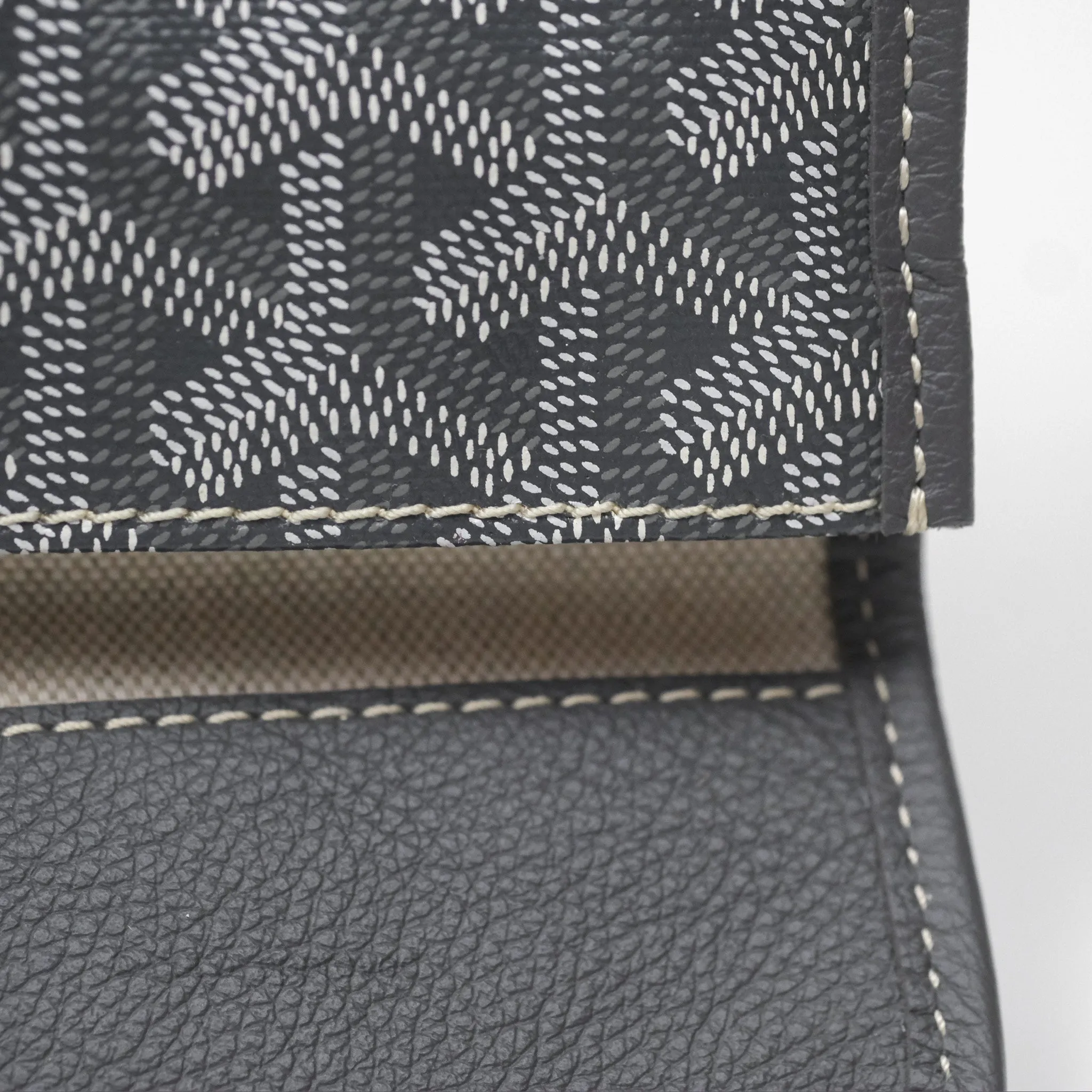Goyard Bohme Hobo Bag Grey Goyardine Canvas