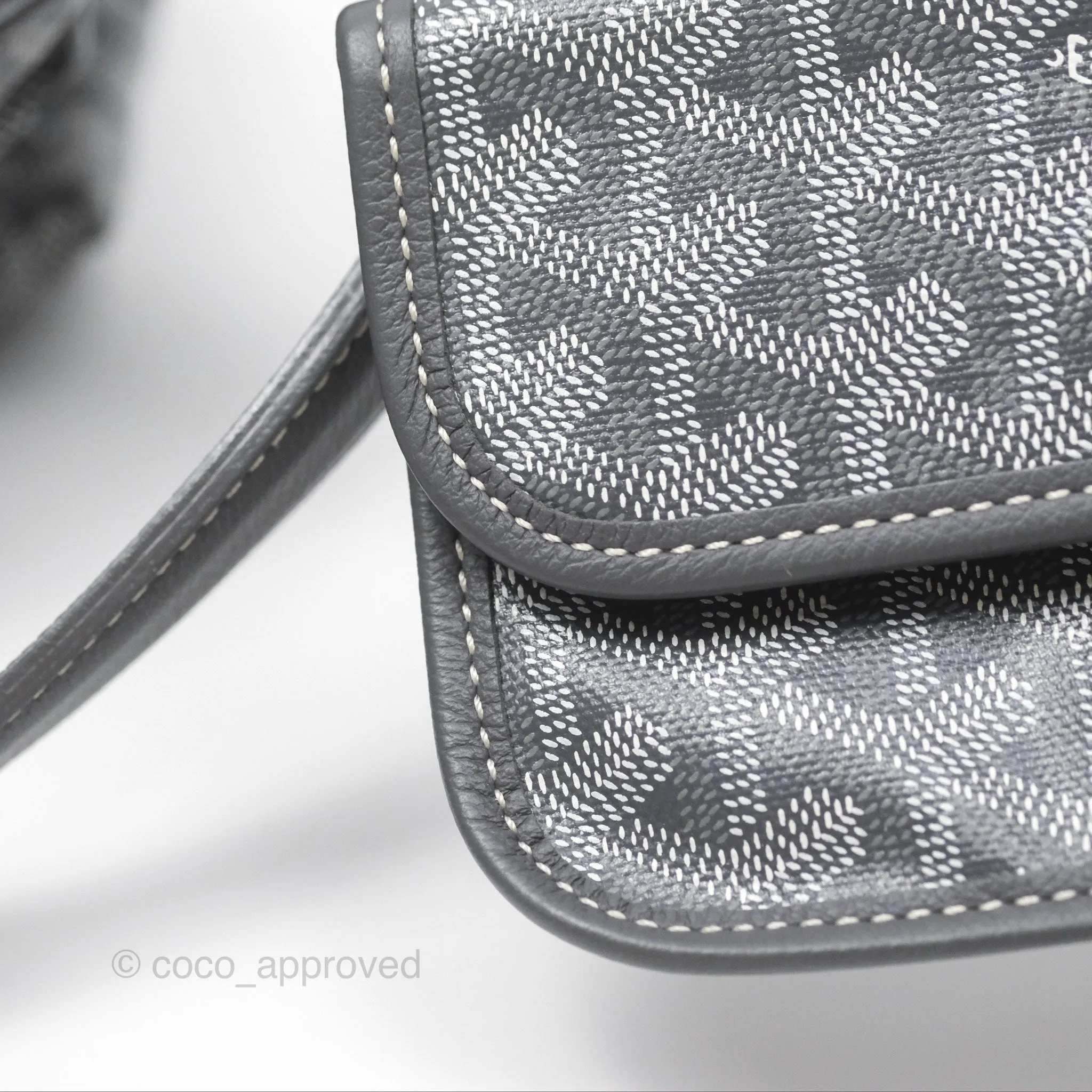 Goyard Bohme Hobo Bag Grey Goyardine Canvas