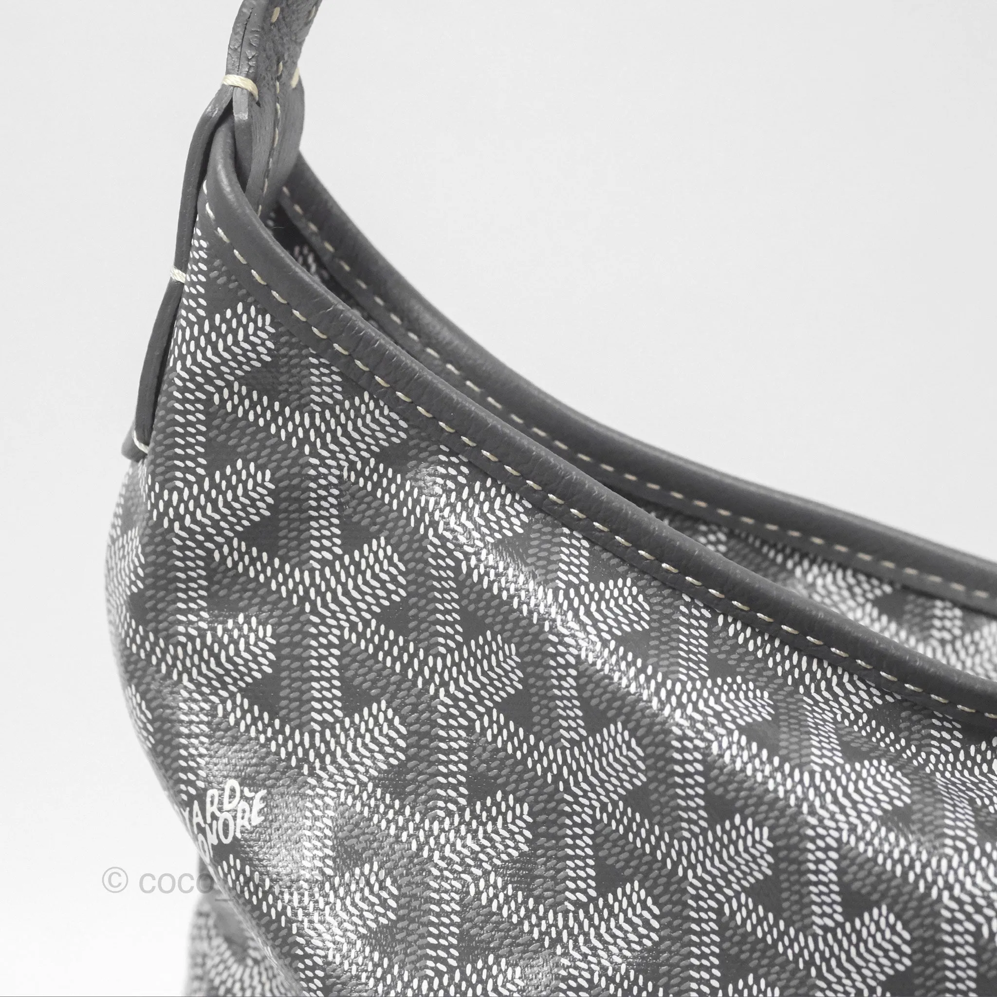 Goyard Bohme Hobo Bag Grey Goyardine Canvas