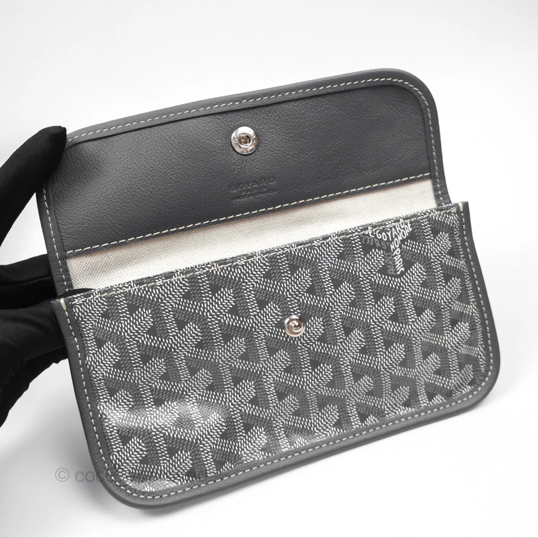 Goyard Bohme Hobo Bag Grey Goyardine Canvas