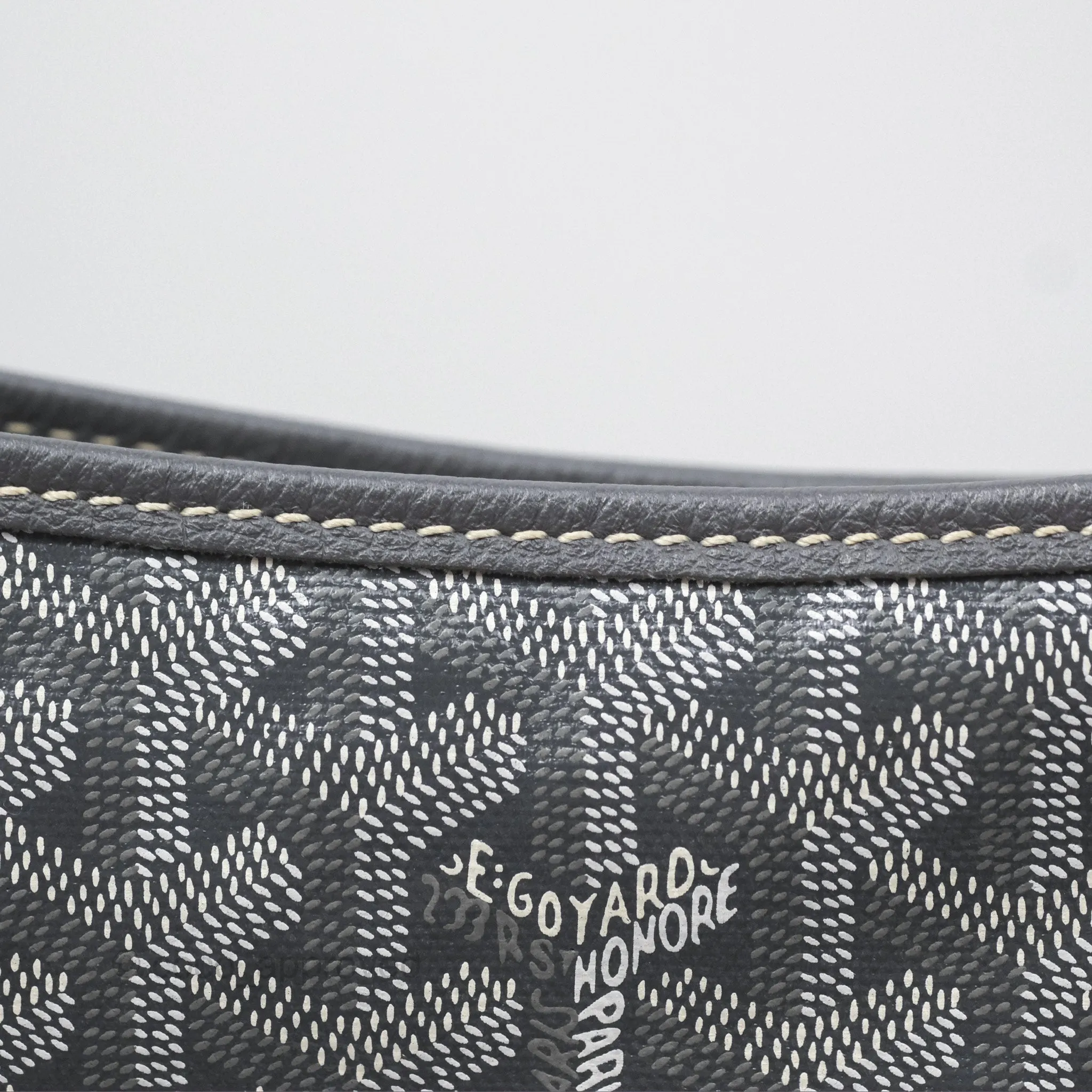 Goyard Bohme Hobo Bag Grey Goyardine Canvas